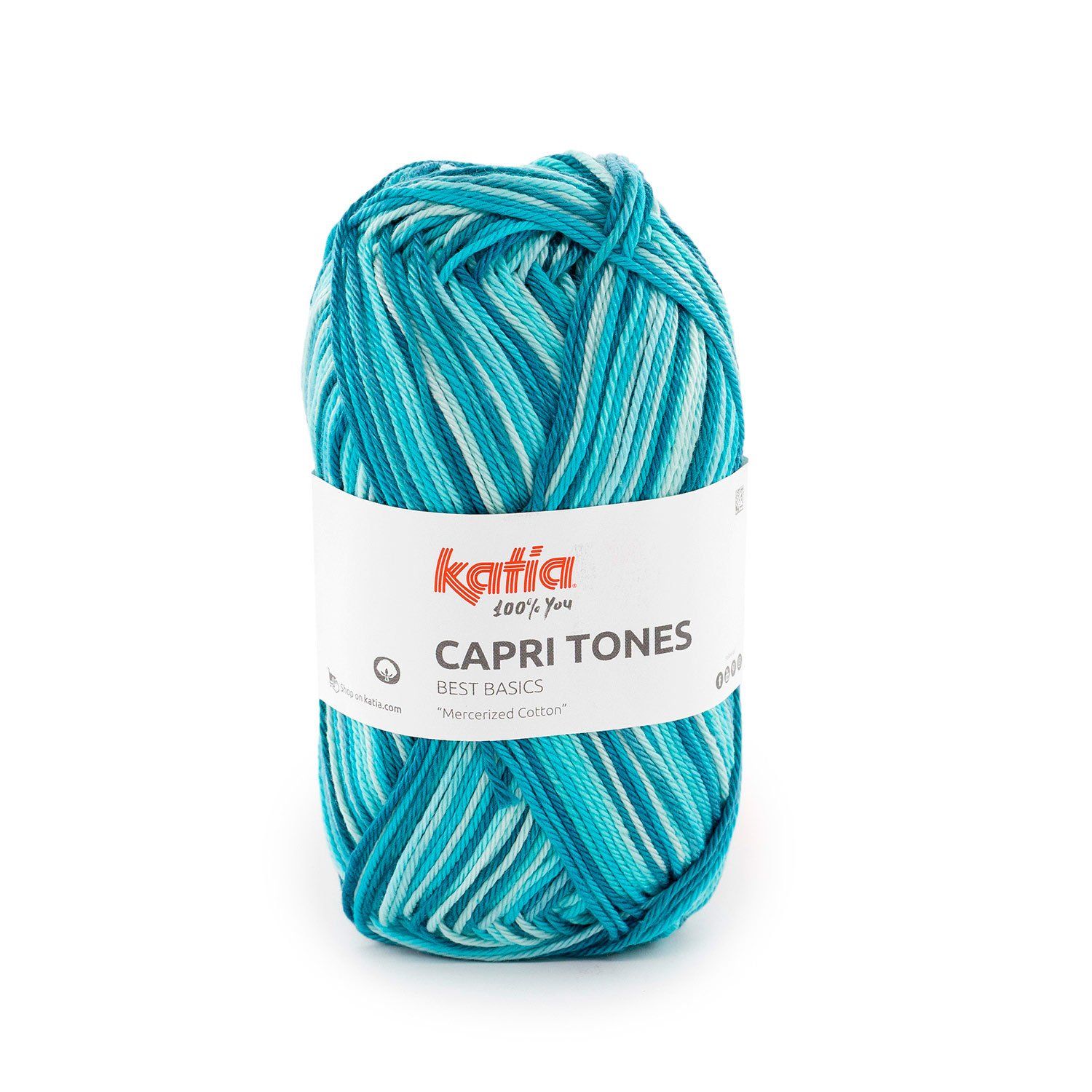 Katia Capri Tones | 308 Turquoise-Donker turquoise