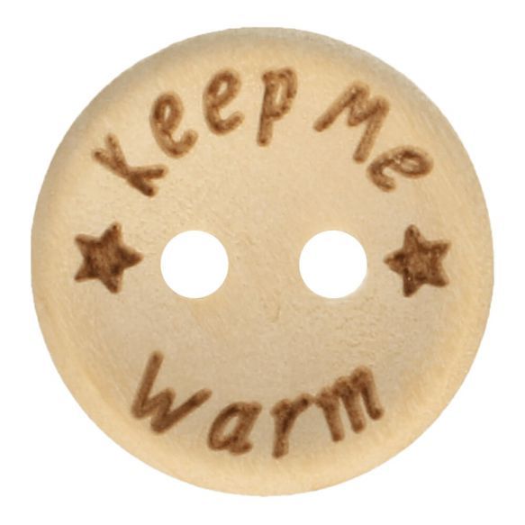 Knoop hout keep me warm 15mm