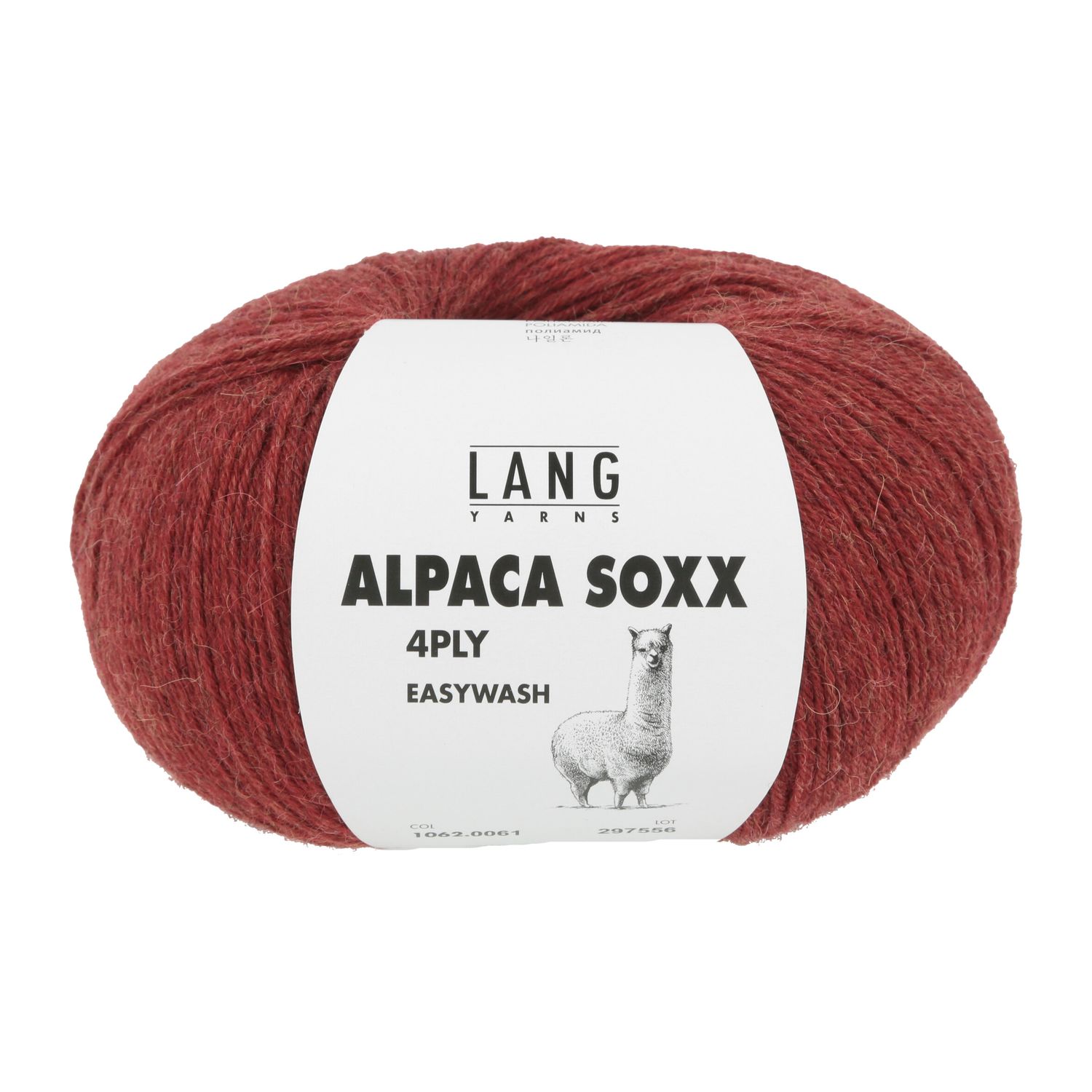 Lang Yarns Alpaca Soxx 4-ply | 0061 rood melange