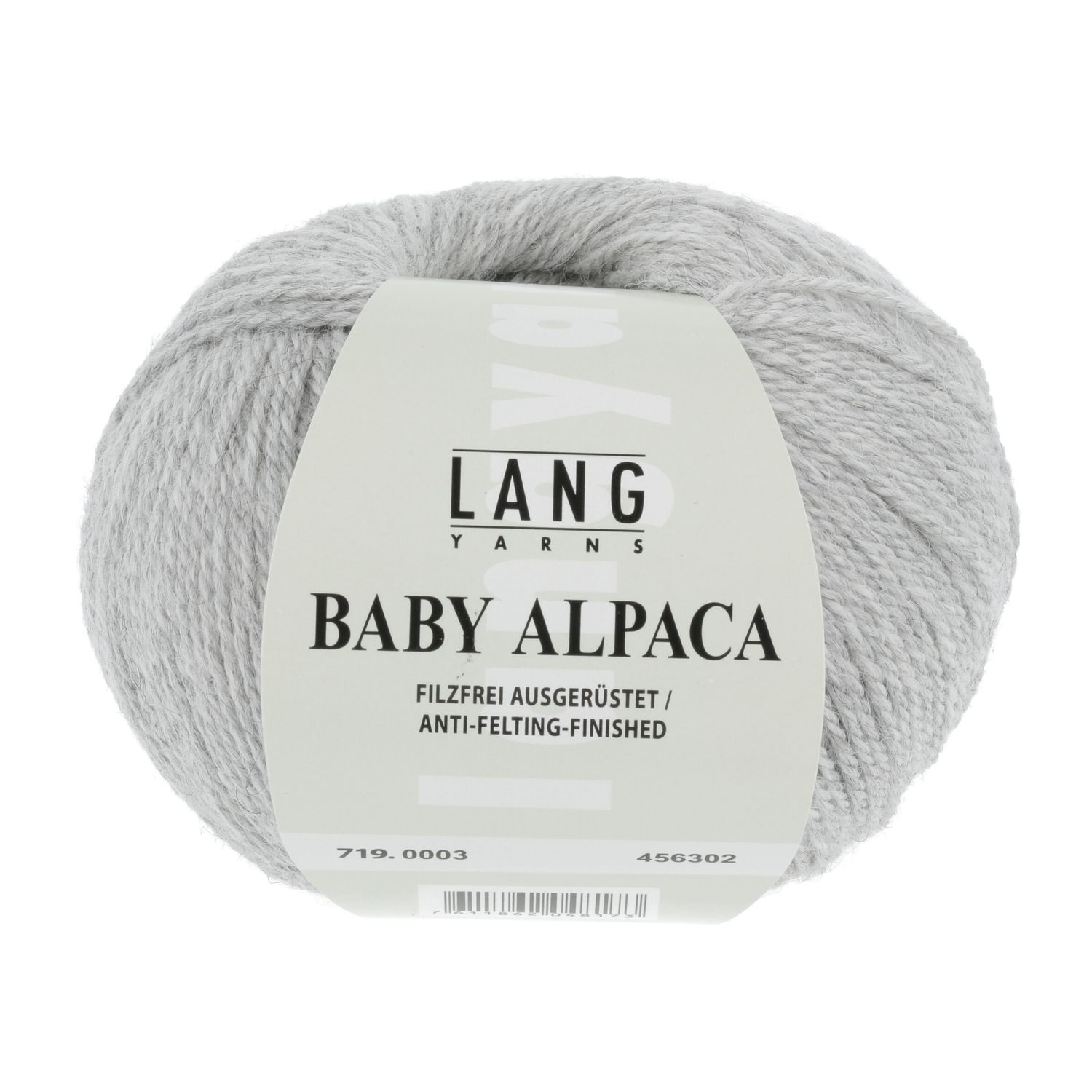Lang Yarns Baby Alpaca | 0003 licht grijs melange