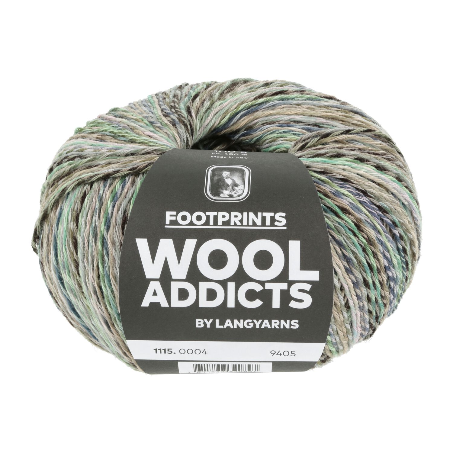Lang Yarns Footprints | 0004 bruin,blauw,turqoise