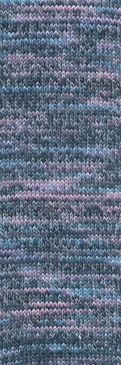 Lang Yarns Footprints | 0009 zwart, lila, petrol