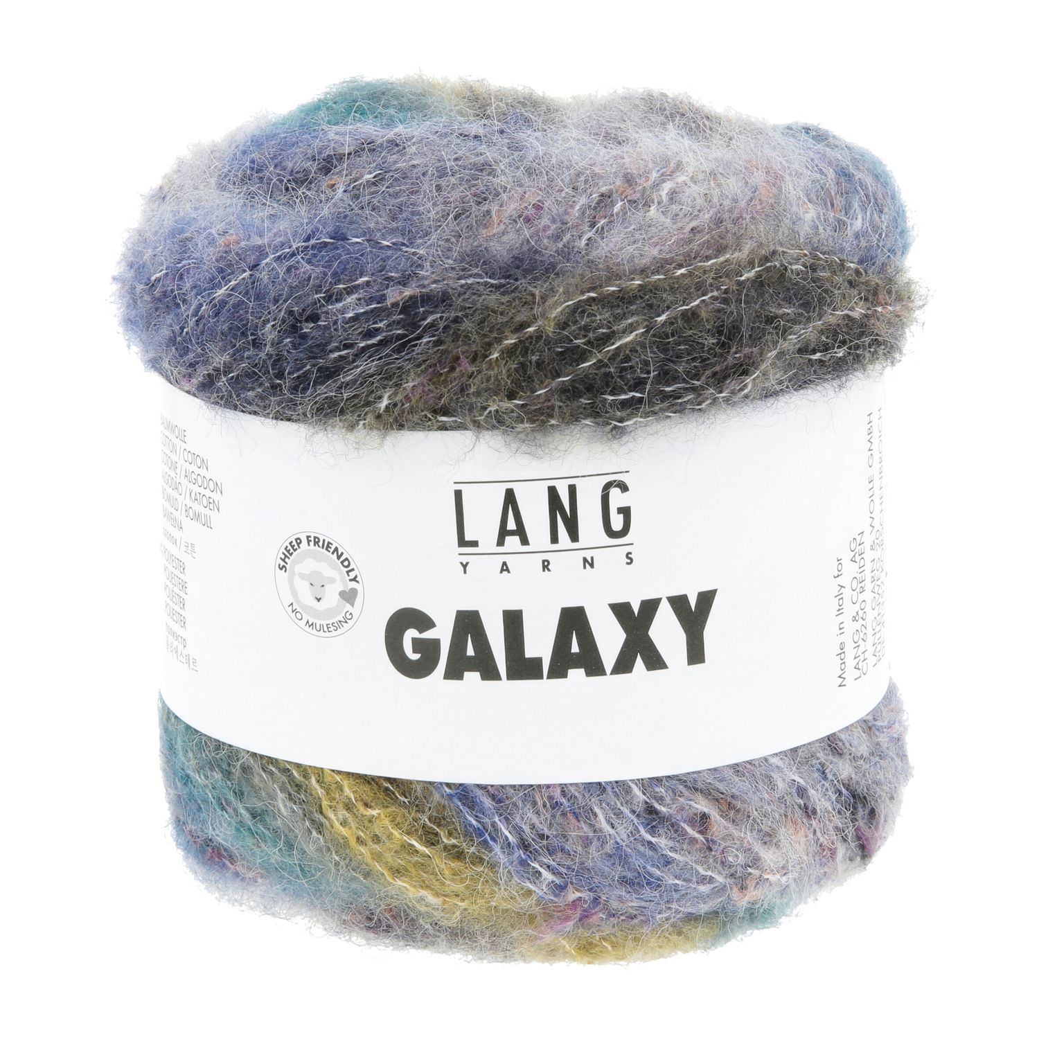 Lang Yarns Galaxy | 0004 Grijs,blauw,geel