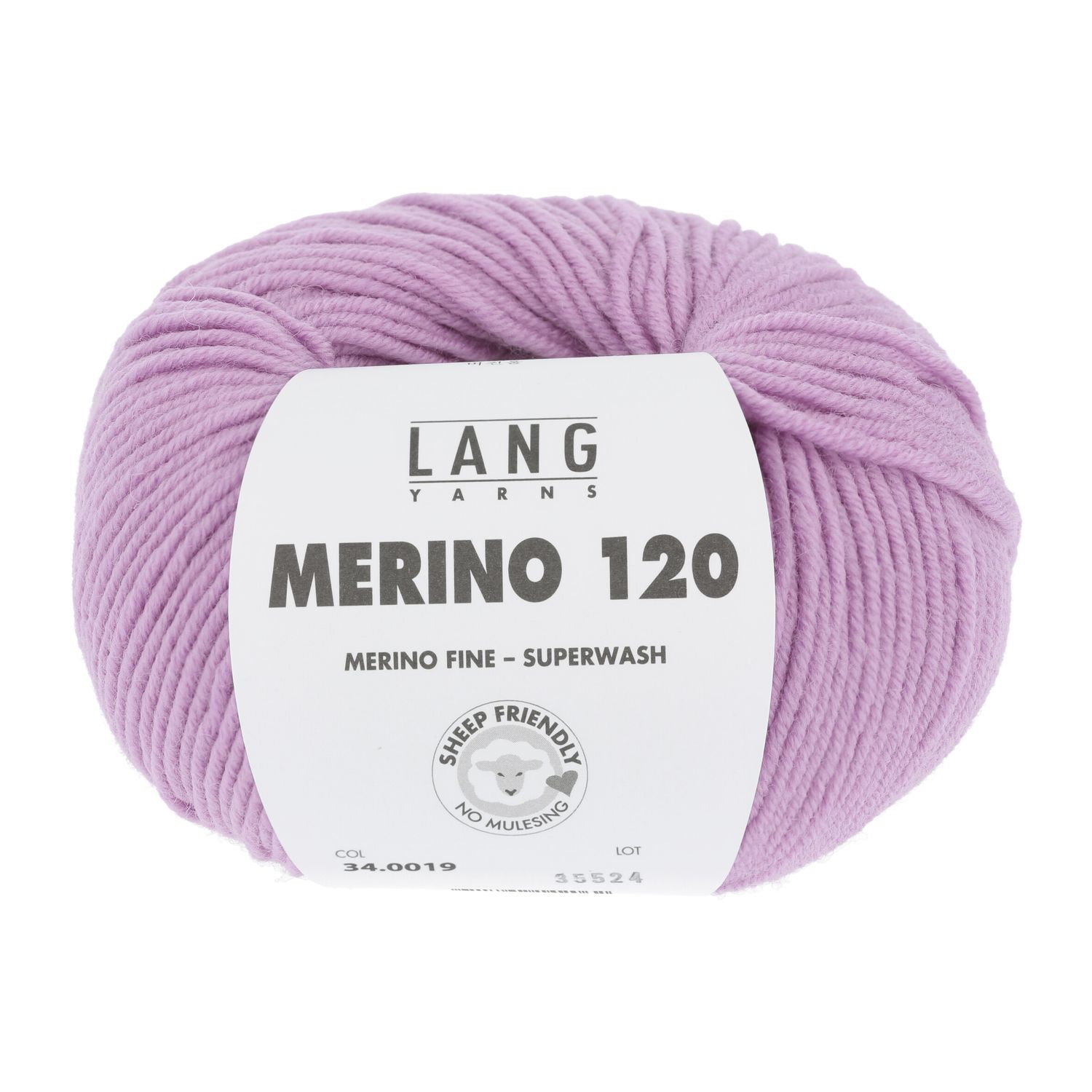 Lang Yarns Merino 120 | 0019 donker roze