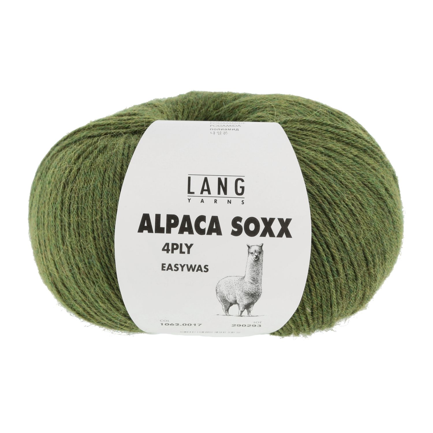 Lang Yarns Alpaca Soxx 4-ply | 0017 groen melange