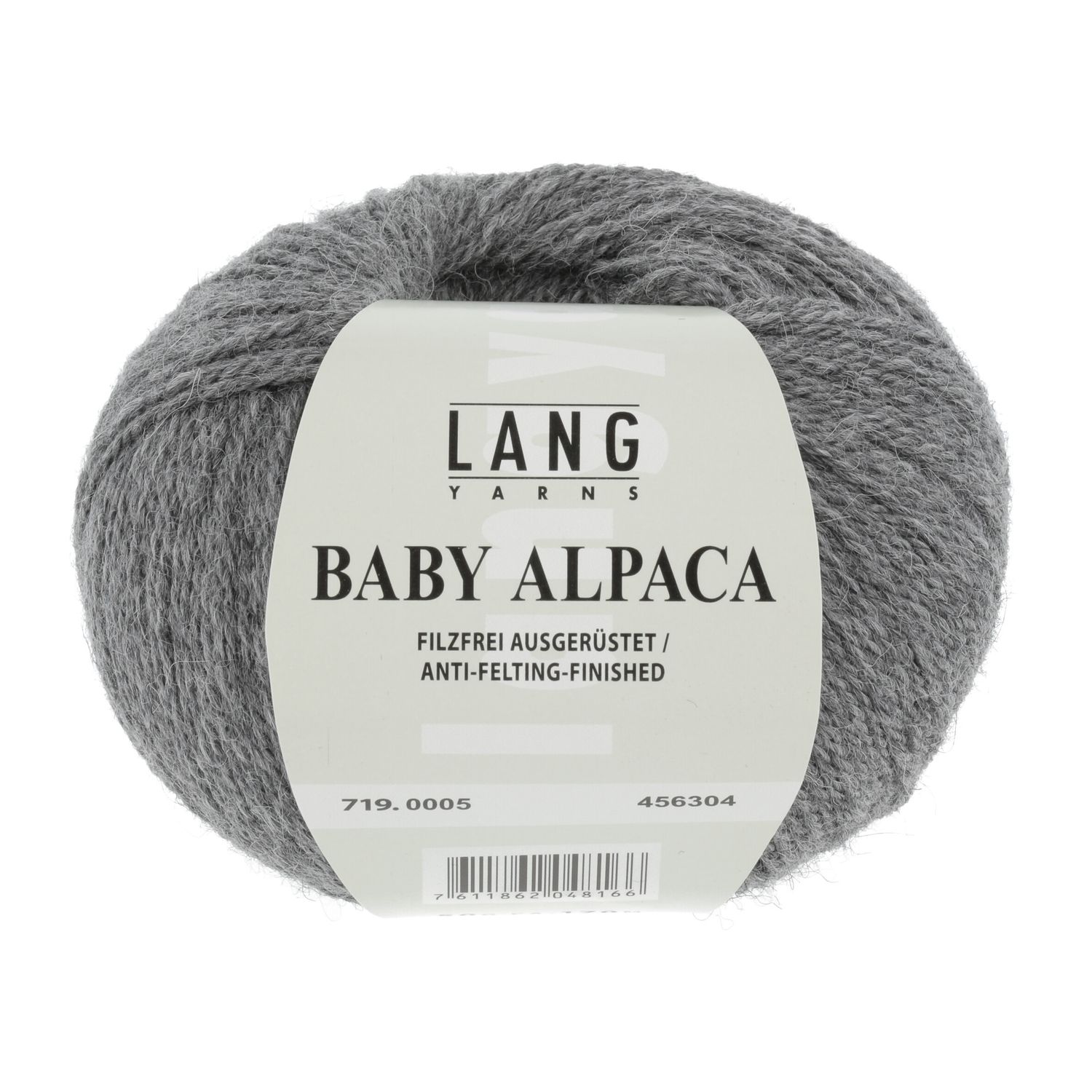 Lang Yarns Baby Alpaca | 0005 grijs melange