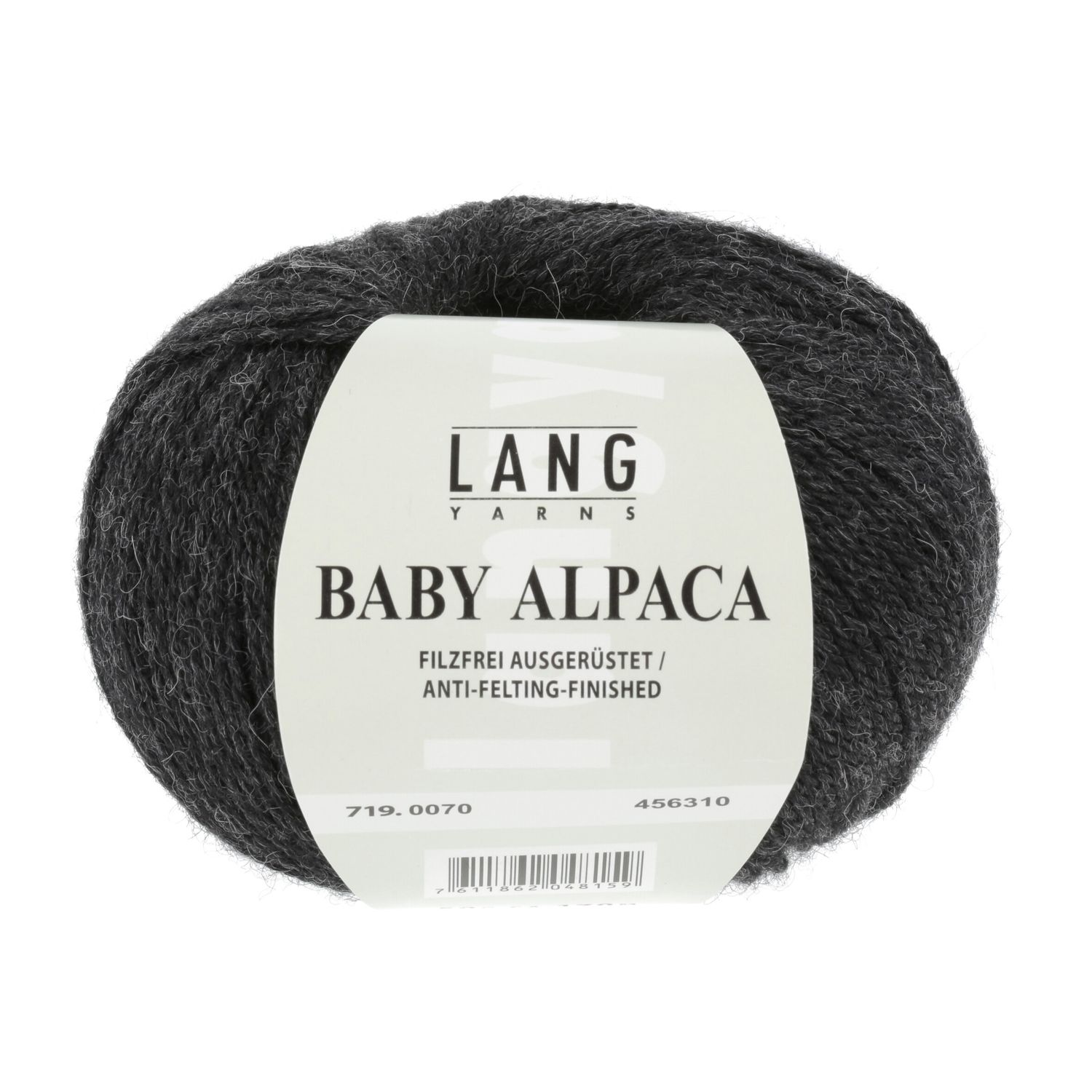 Lang Yarns Baby Alpaca | 0070 antraciet melange