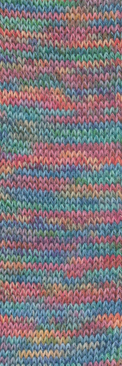 Lang Yarns Footprints | 0017 berry, groen, blauw