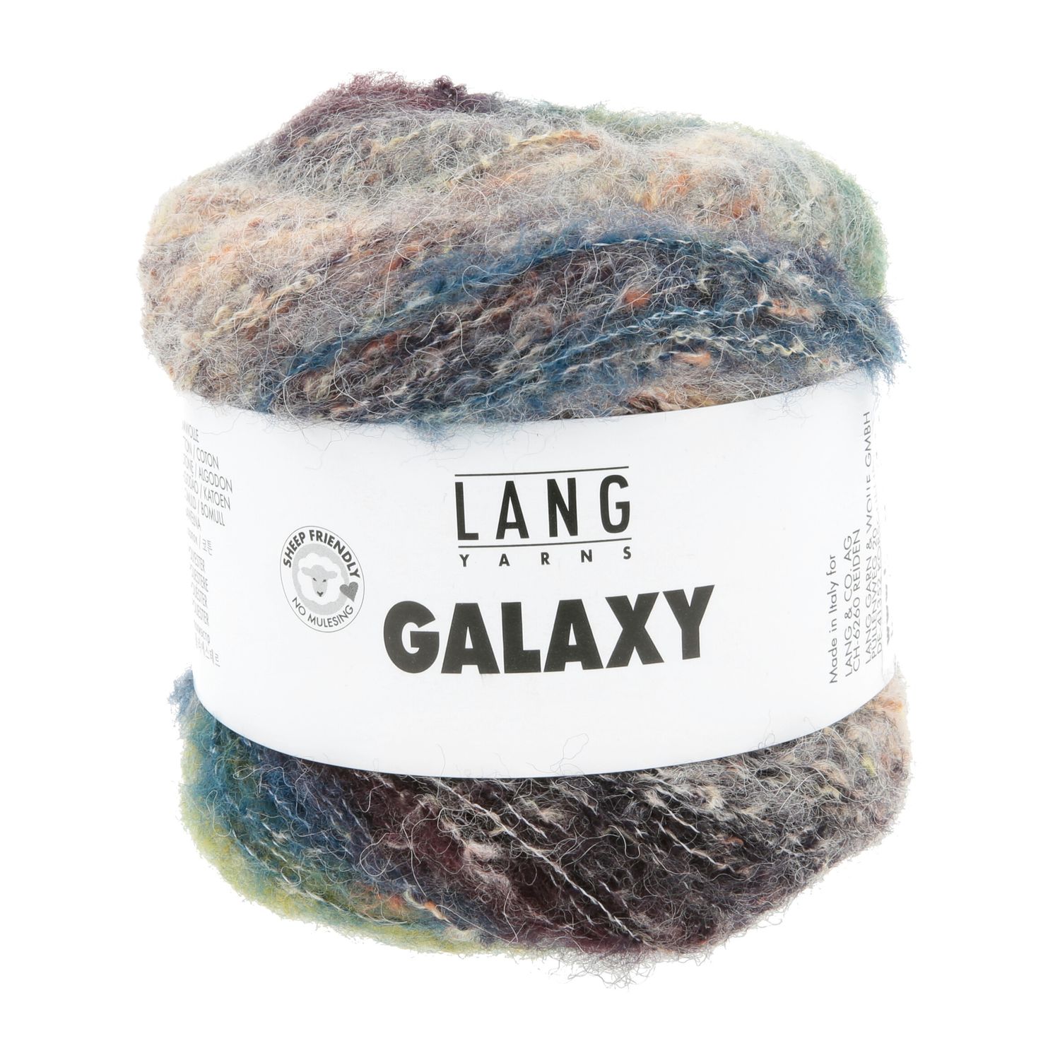 Lang Yarns Galaxy | 0006 Zwart,groen,beige