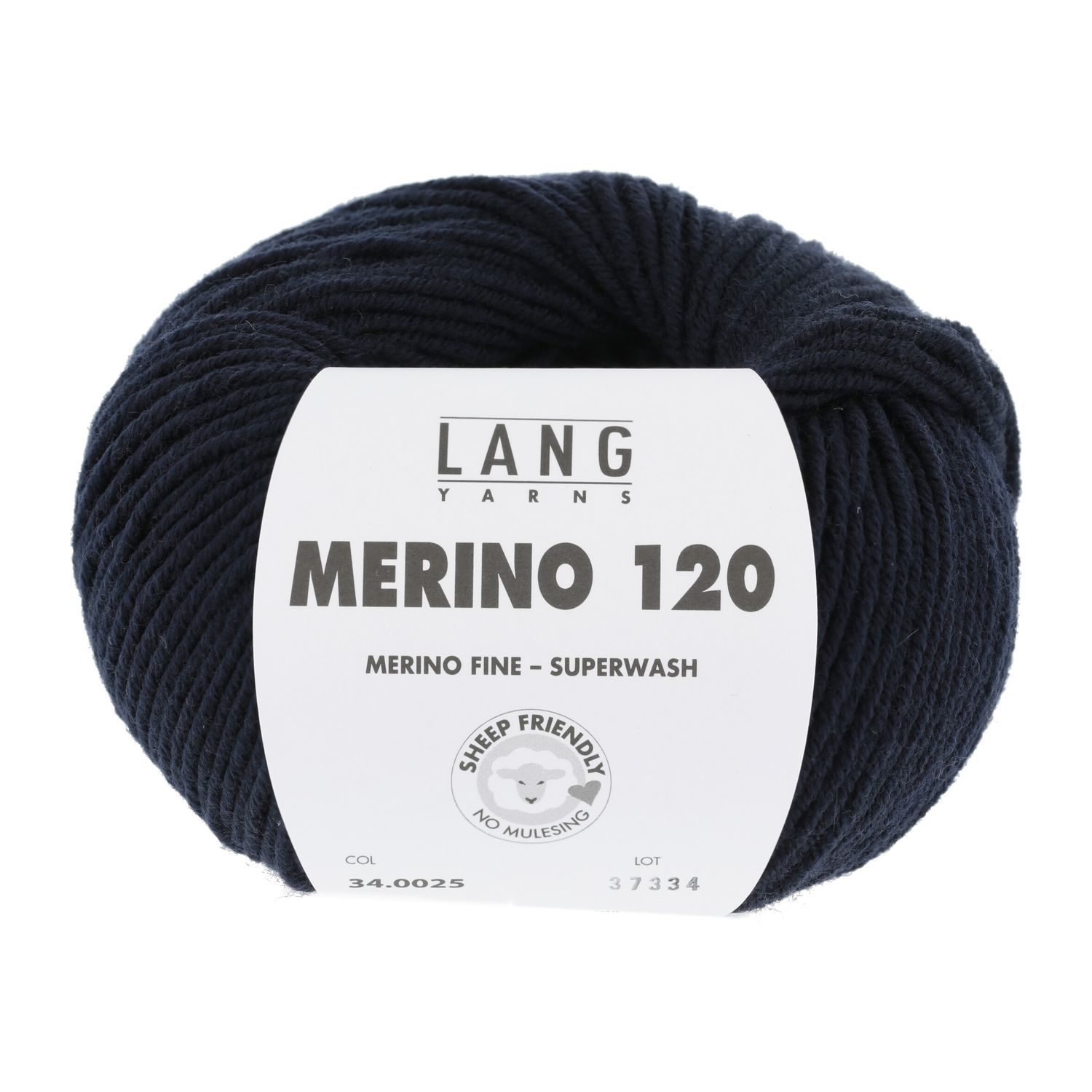Lang Yarns Merino 120 | 0025 nacht blauw