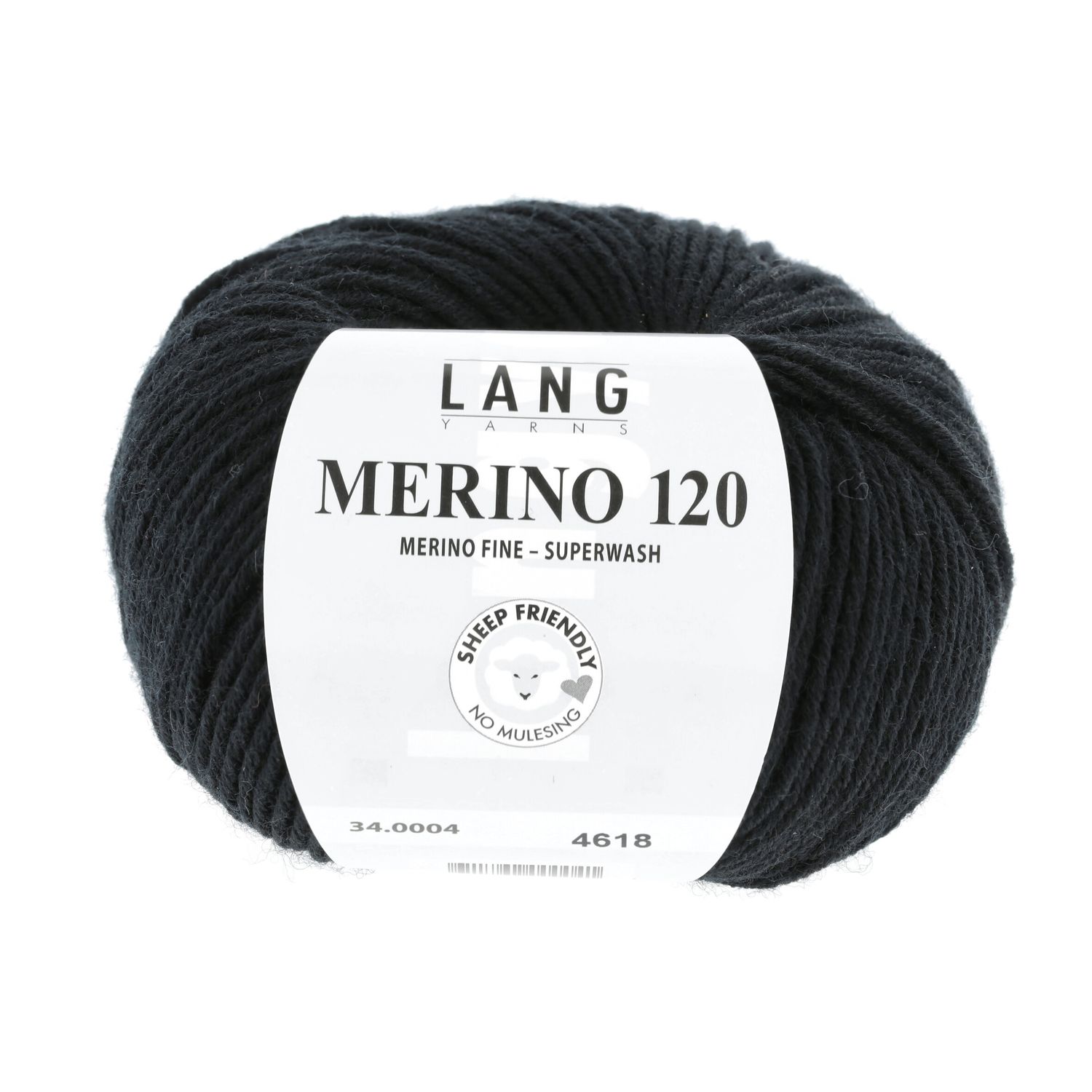 Lang Yarns Merino 120 | 0004 zwart