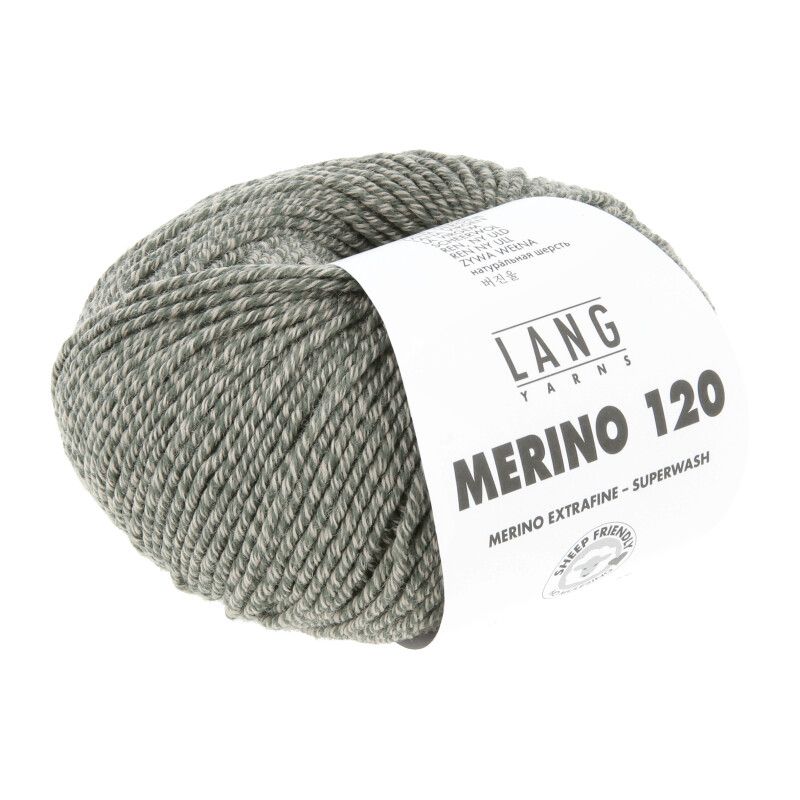 Lang Yarns Merino 120 | 0155 groen-beige