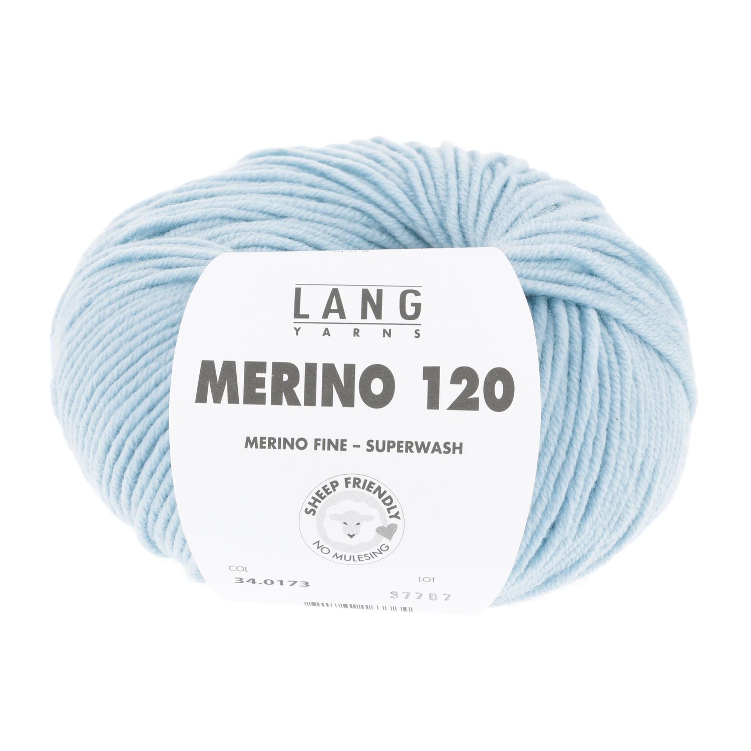 Lang Yarns Merino 120 | 0173 ijsblauw