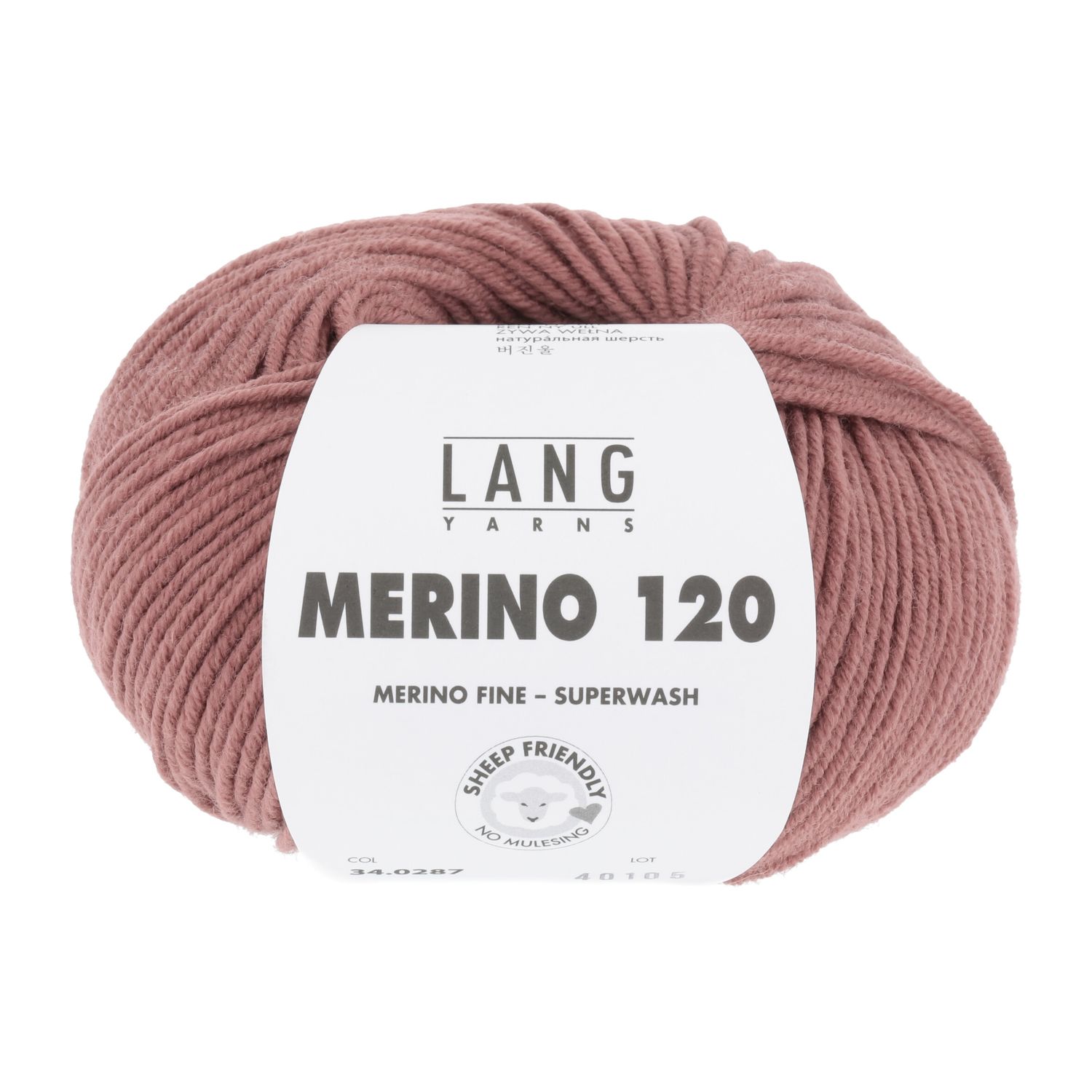 Lang Yarns Merino 120 | 0287 rozenhout