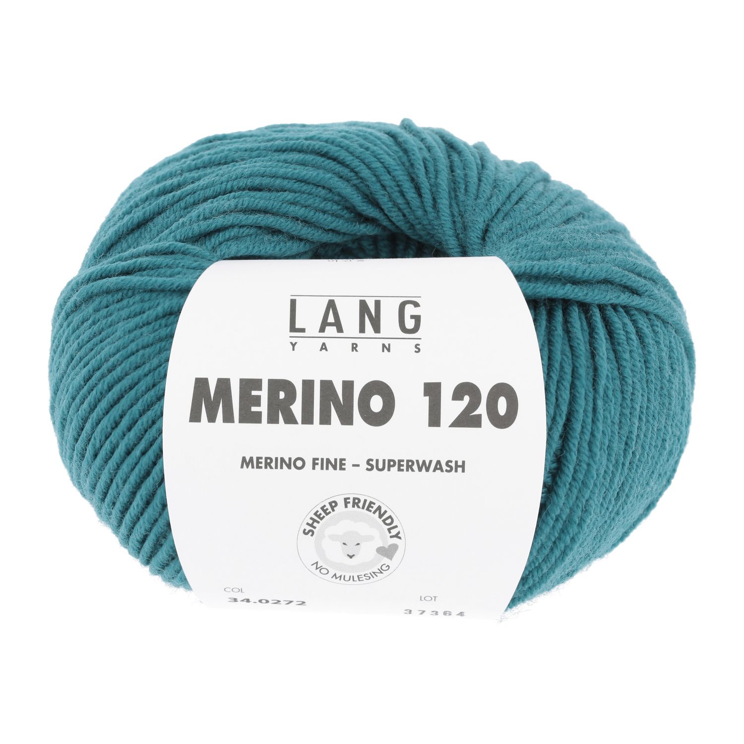 Lang Yarns Merino 120 | 0272 donker turkoois