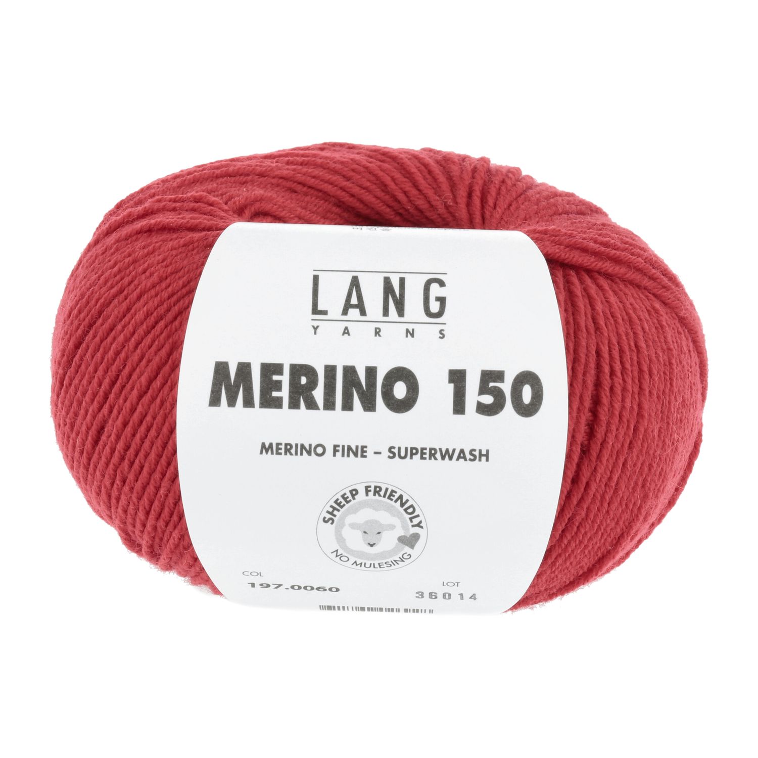 Lang Yarns Merino 150 | 0060 licht vuurrood