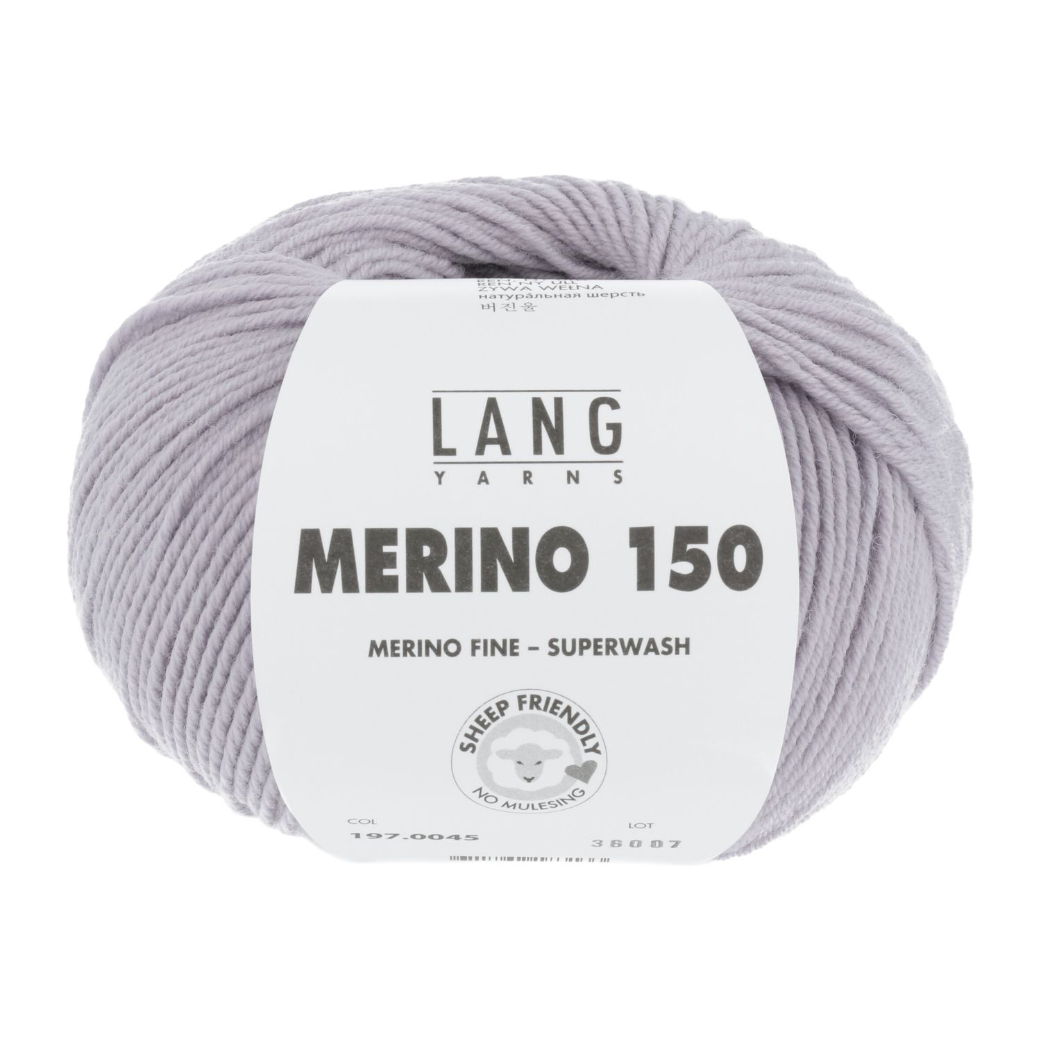 Lang Yarns Merino 150 | 0045 licht paars