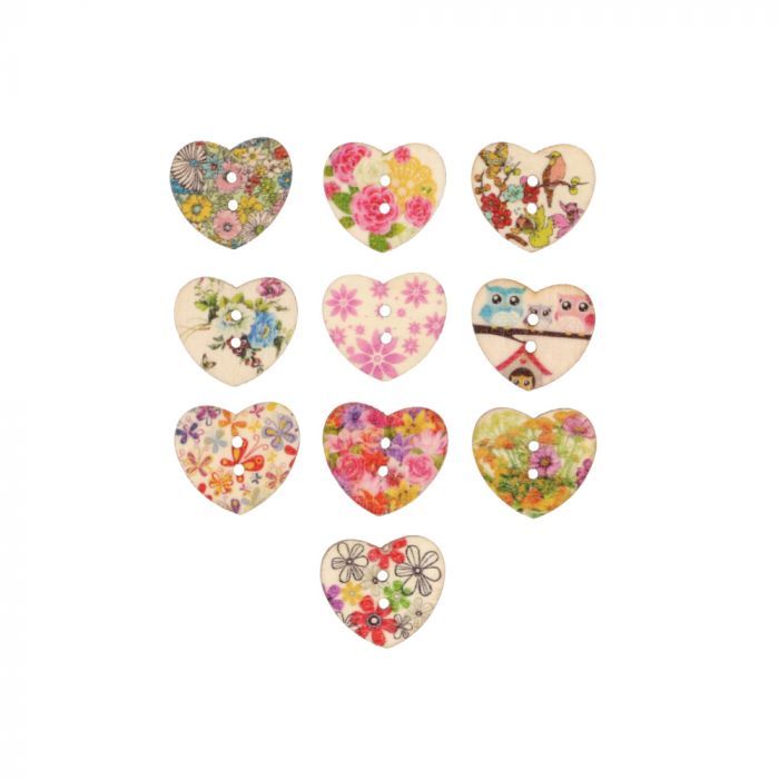 Knoop hart assortiment maat 40 - 25mm