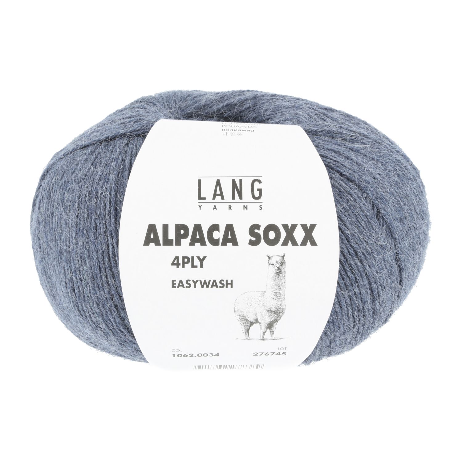 Lang Yarns Alpaca Soxx 4-ply | 0034 jeans melange