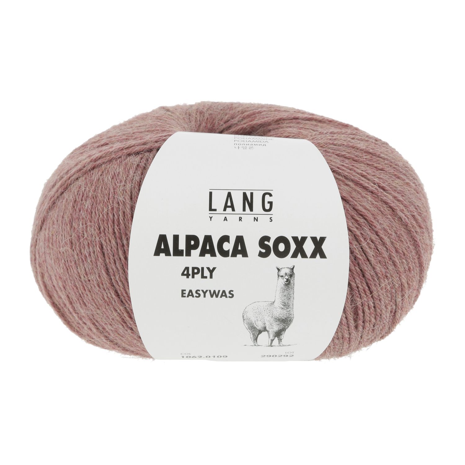 Lang Yarns Alpaca Soxx 4-ply | 0109 roze melange