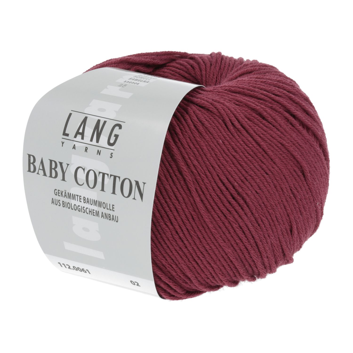 Lang Yarns BabyCotton | 0061 donkerrood