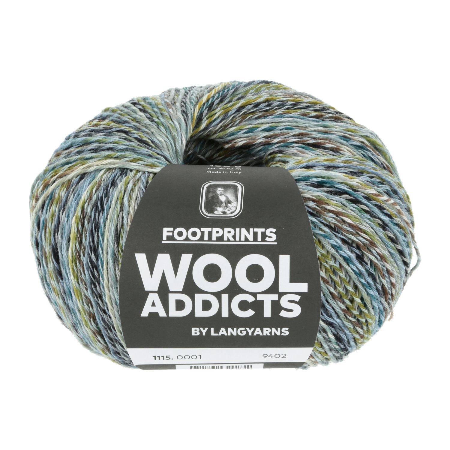 Lang Yarns Footprints | 0001 blauw,groen