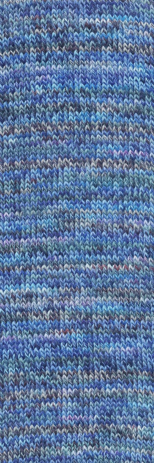 Lang Yarns Footprints | 0007 blauw, groen, zwart