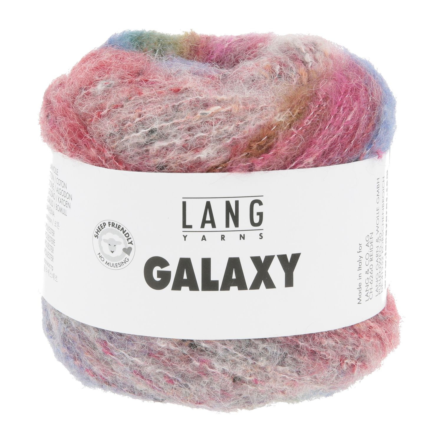 Lang Yarns Galaxy | 0003 Blauw, rood, roze