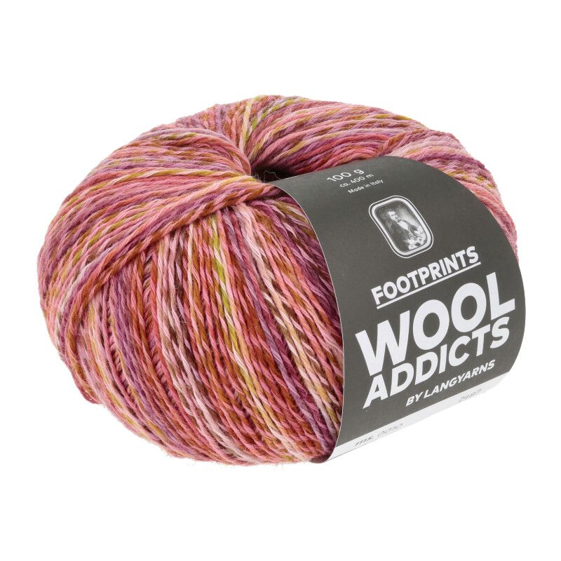 Lang Yarns Footprints | 0010 roze, rood, zalm