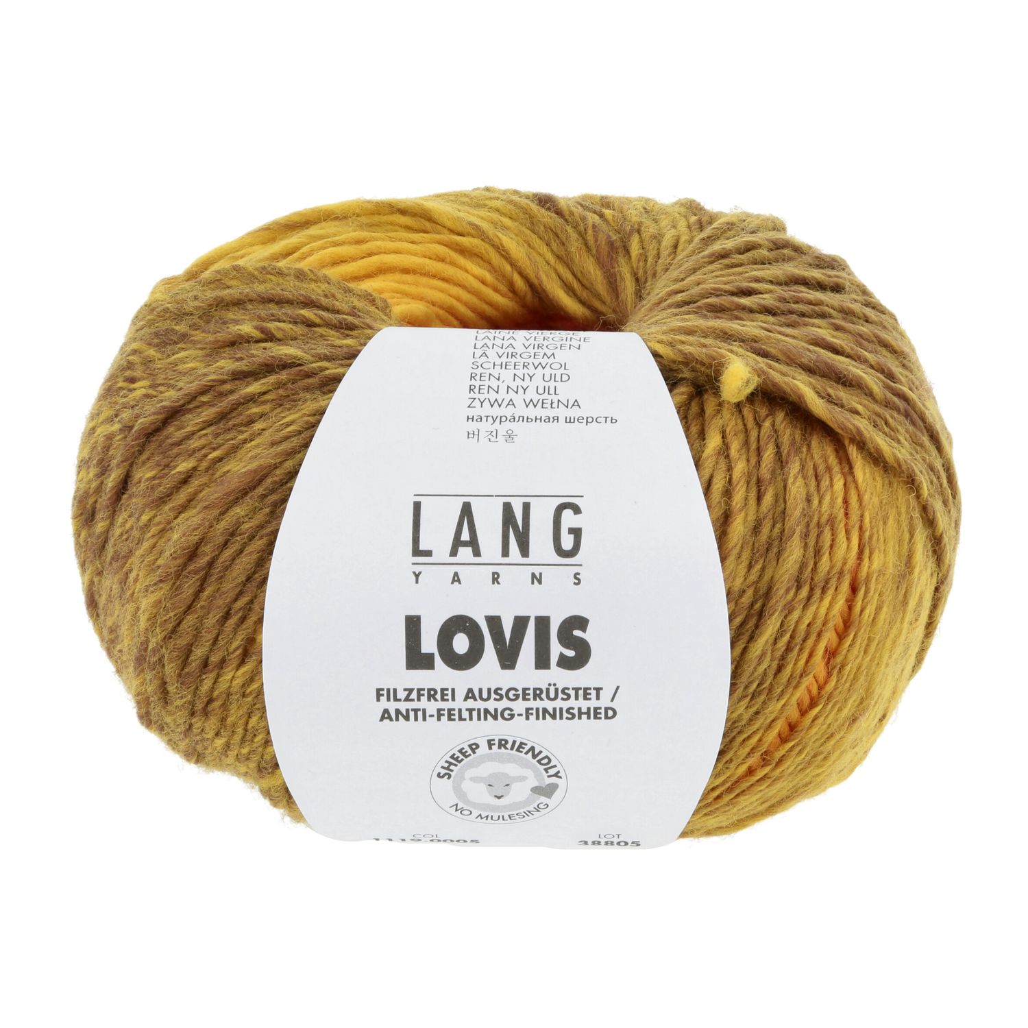 Lang Yarns Lovis | 0005 geel/oranje/bruin
