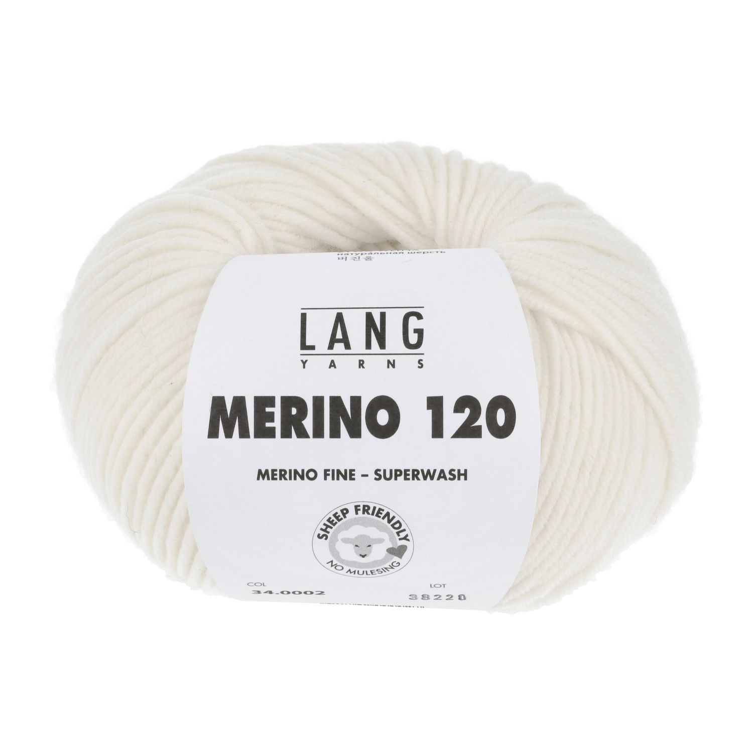 Lang Yarns Merino 120 | 0002 naturel