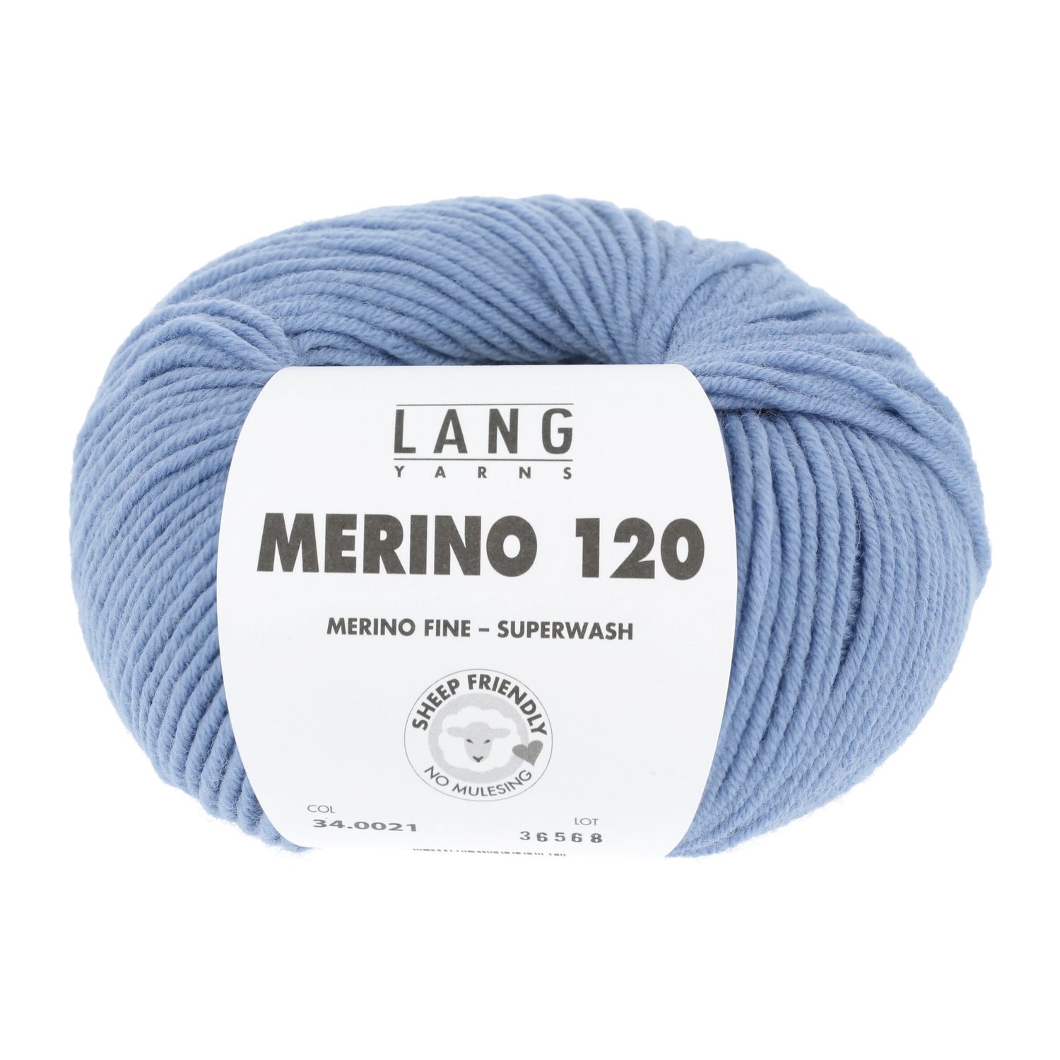 Lang Yarns Merino 120 | 0021 licht jeans blauw