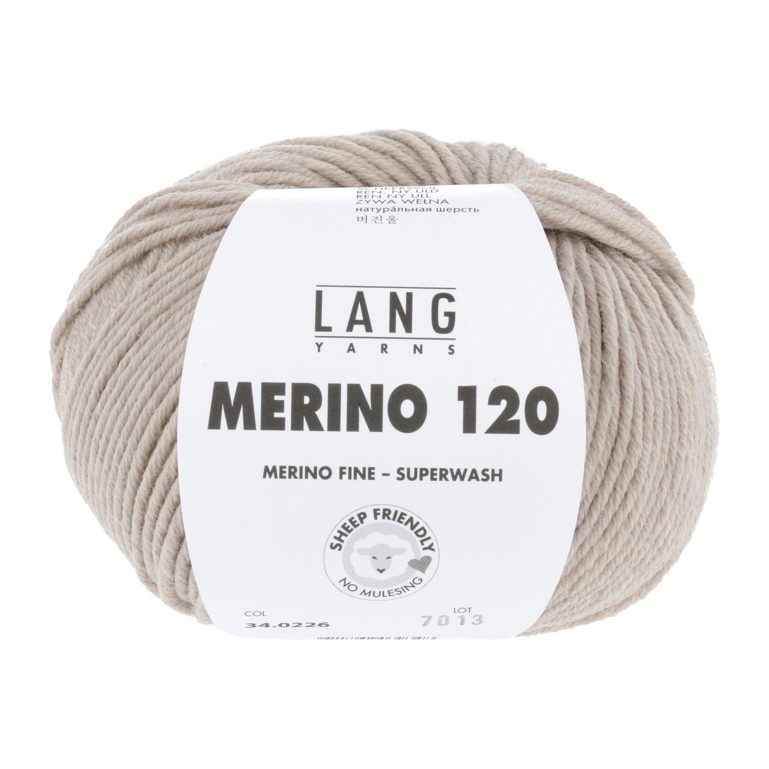 Lang Yarns Merino 120 | 0226 beige melange