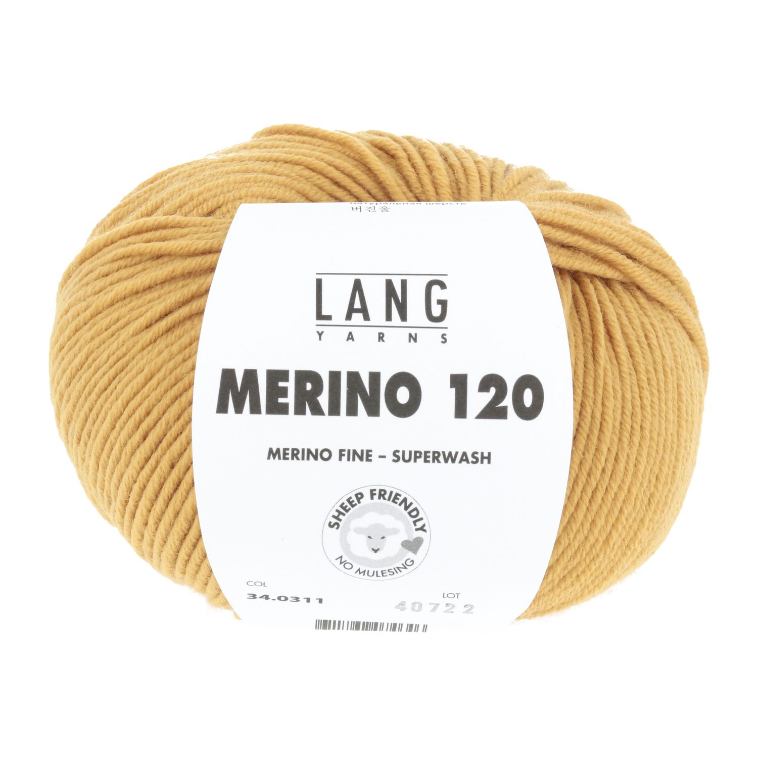 Lang Yarns Merino 120 | 0311 oker geel