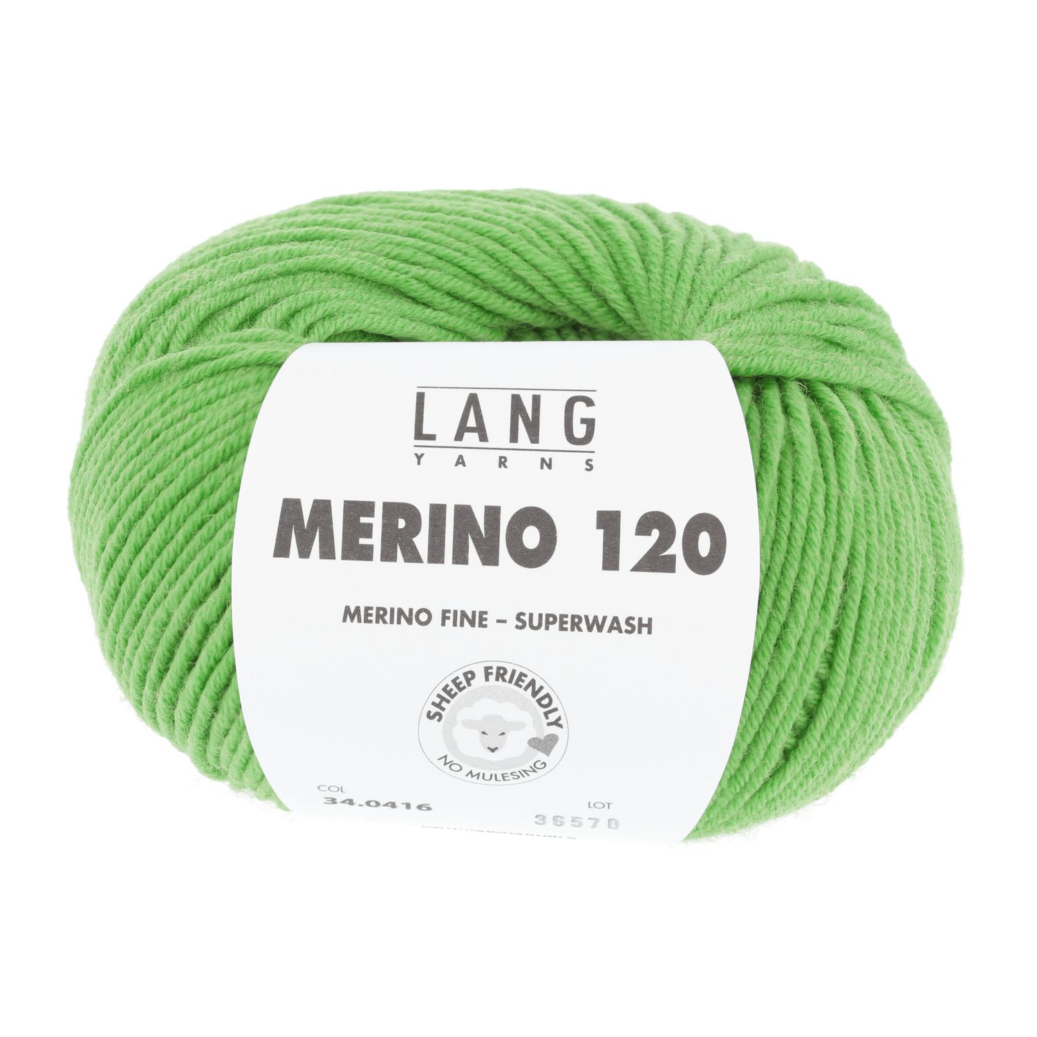 Lang Yarns Merino 120 | 0416 licht groen