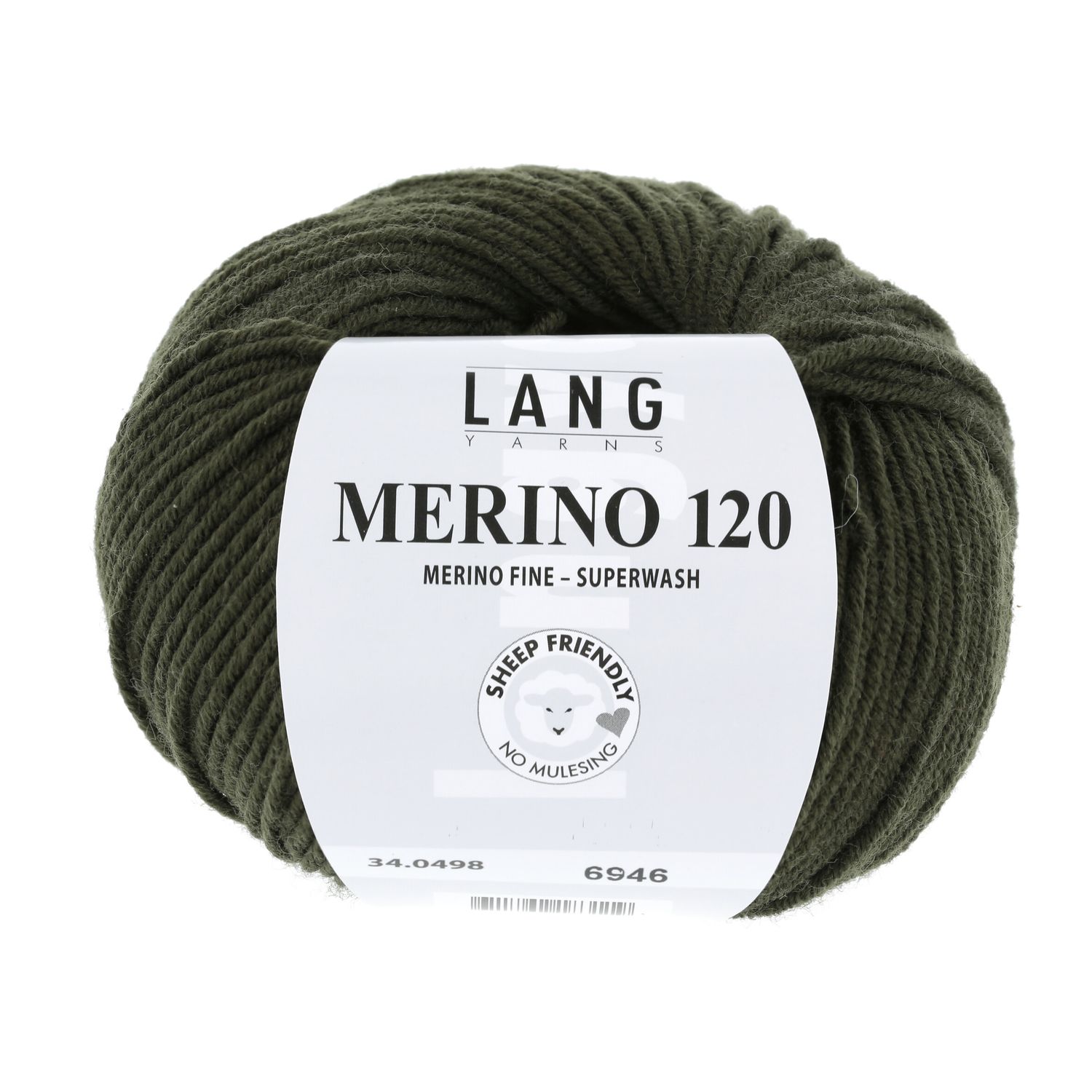 Lang Yarns Merino 120 | 0498 loden groen