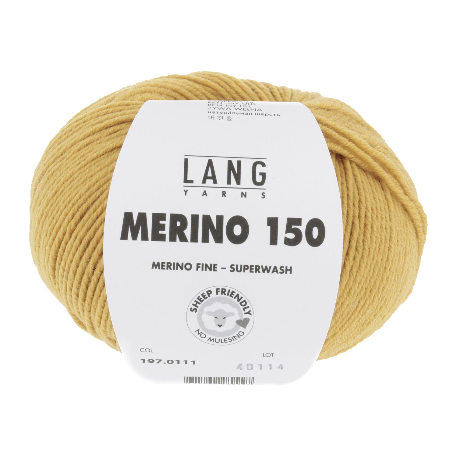 Lang Yarns Merino 150 | 0111 oker geel