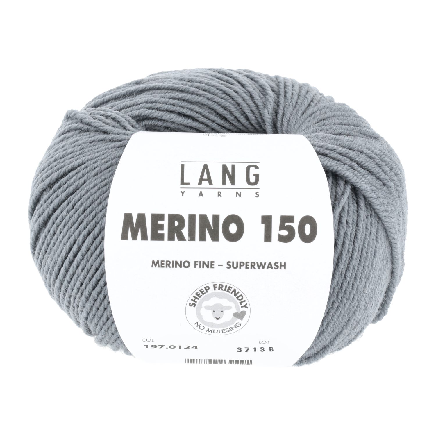 Lang Yarns Merino 150 | 0124 muisgrijs