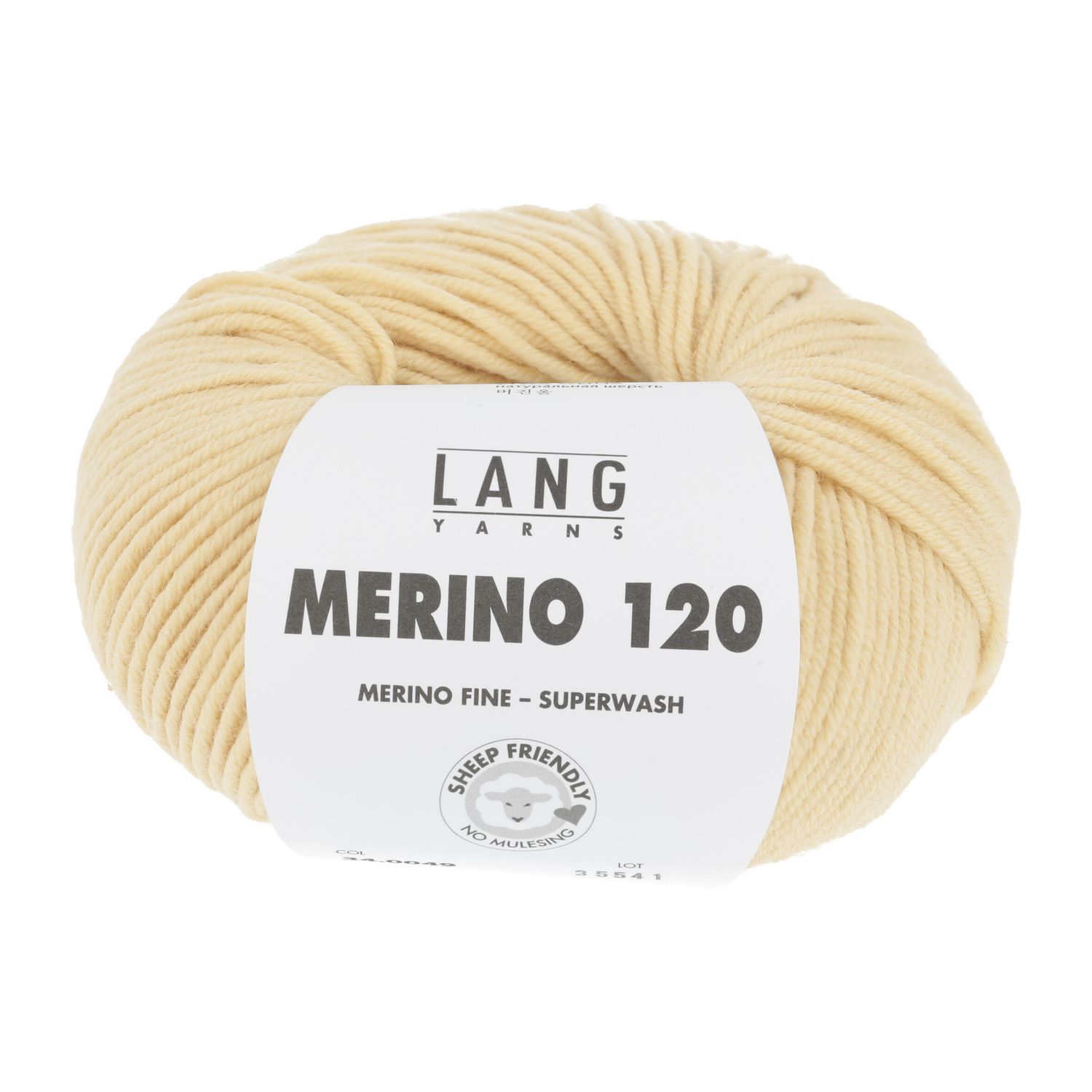 Lang Yarns Merino 120 | 0049 licht geel