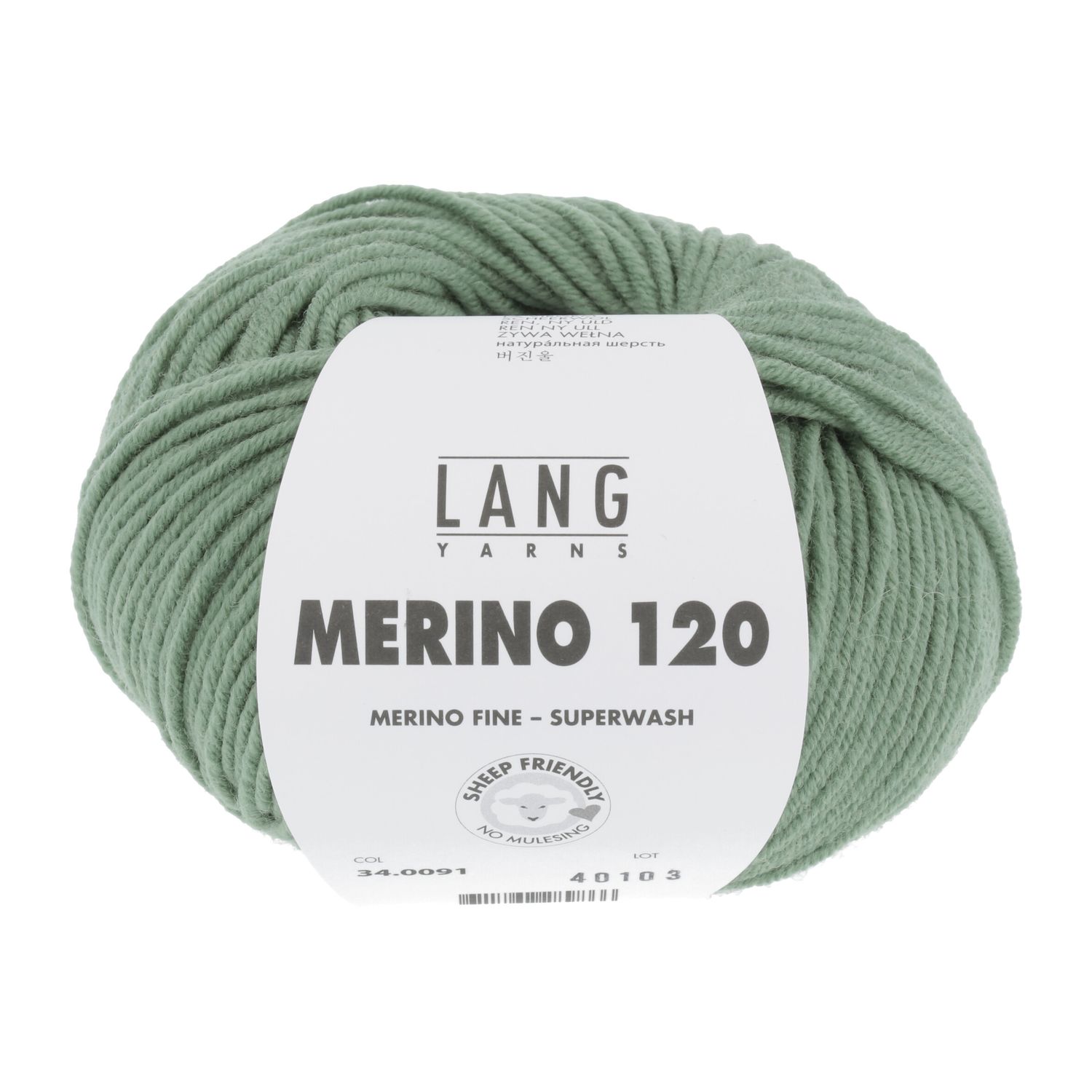 Lang Yarns Merino 120 | 0091 groen