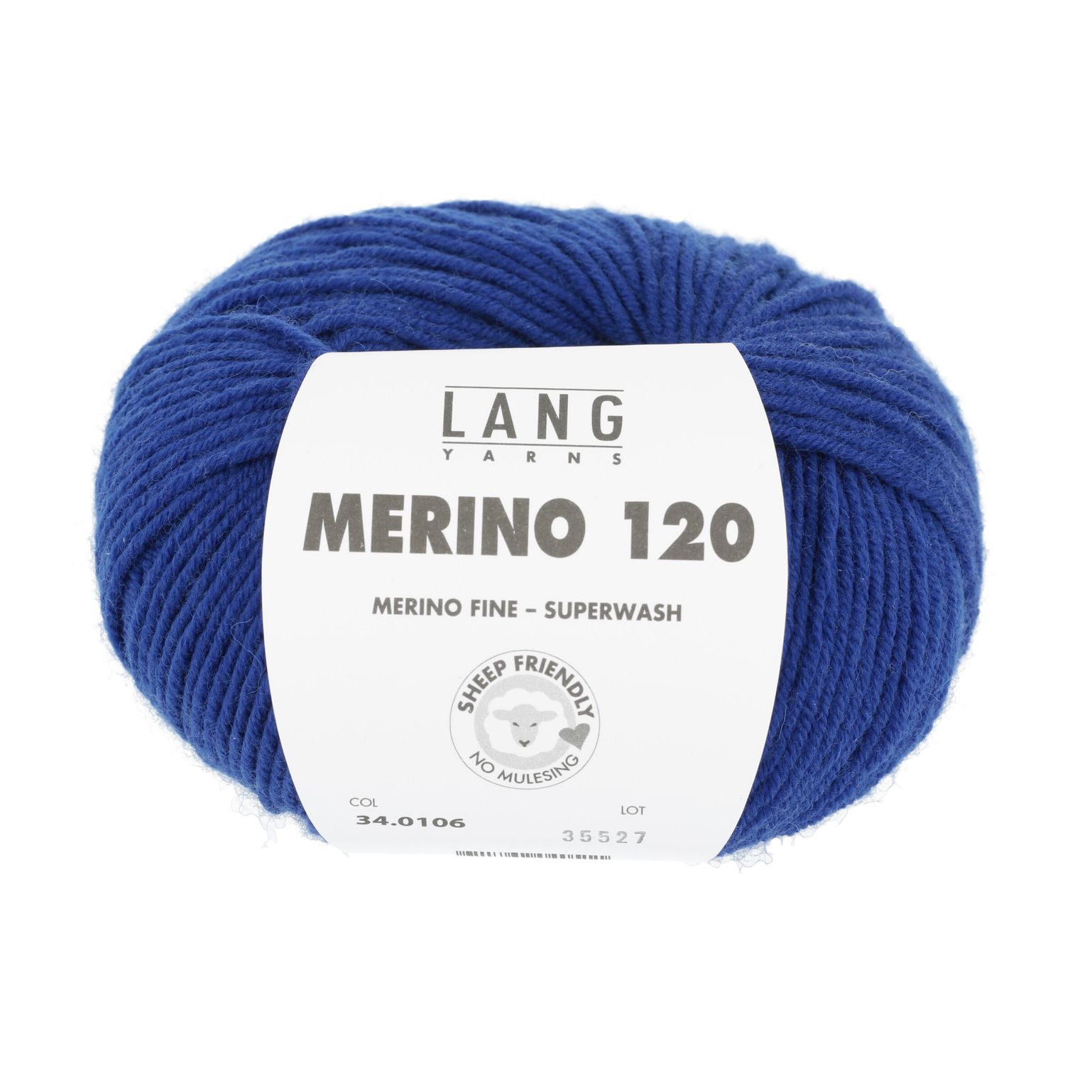 Lang Yarns Merino 120 | 0106 fel blauw