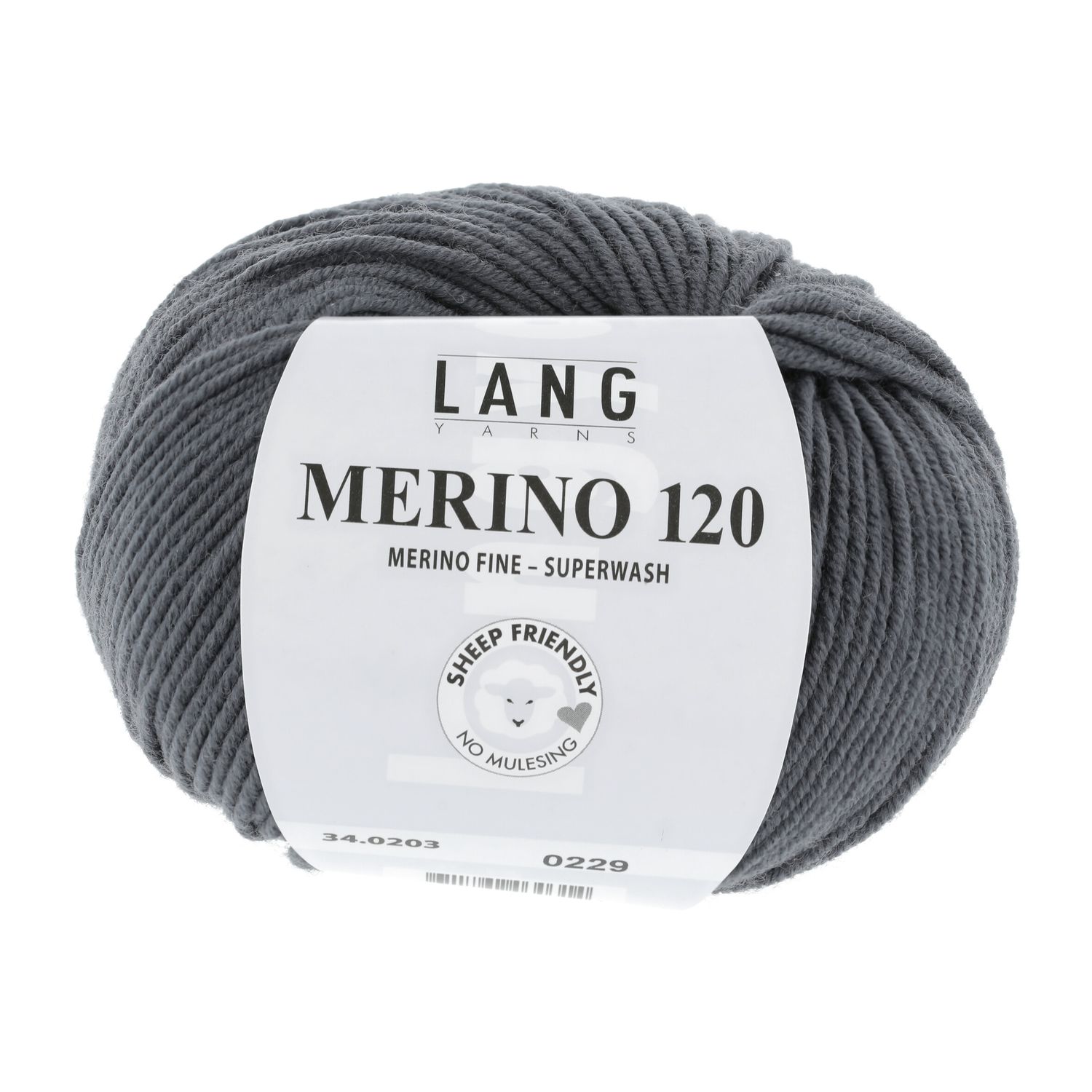 Lang Yarns Merino 120 | 0203 steen grijs