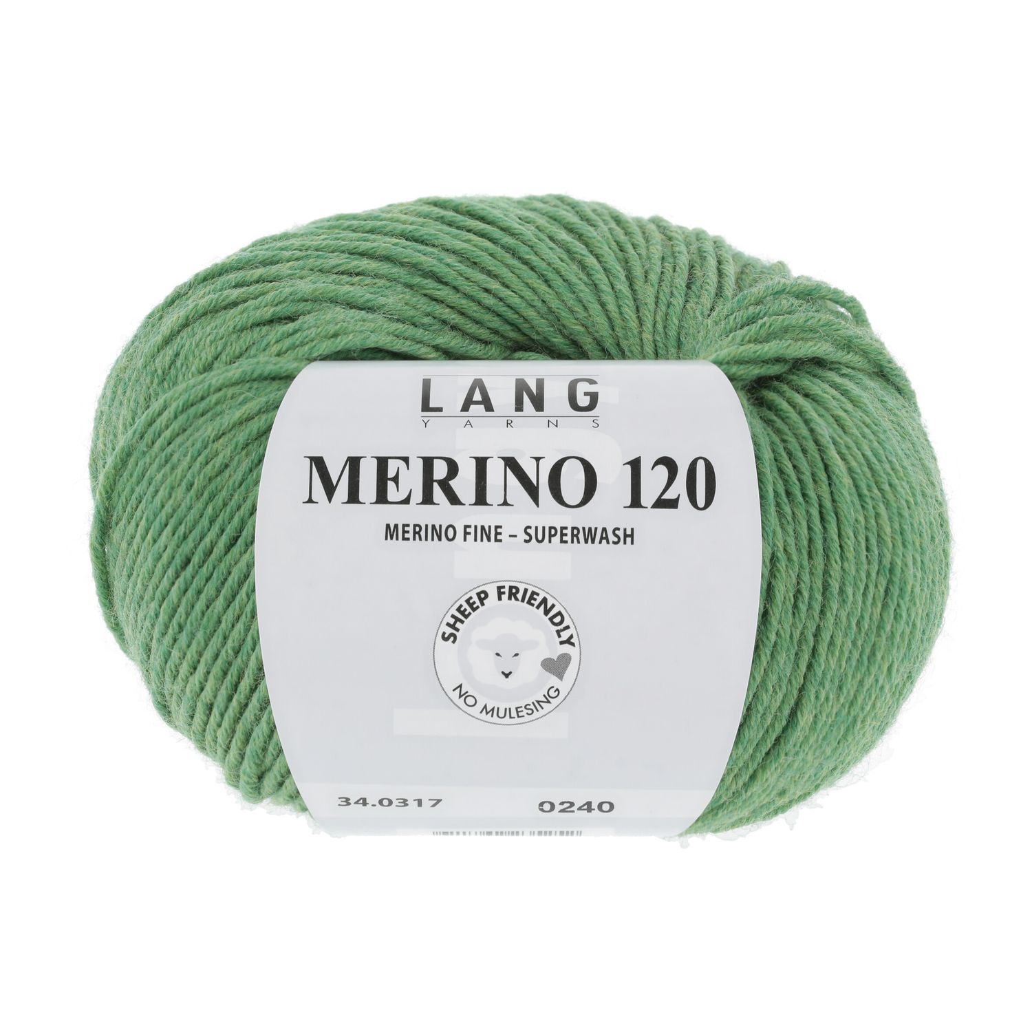 Lang Yarns Merino 120 | 0317 groen melange