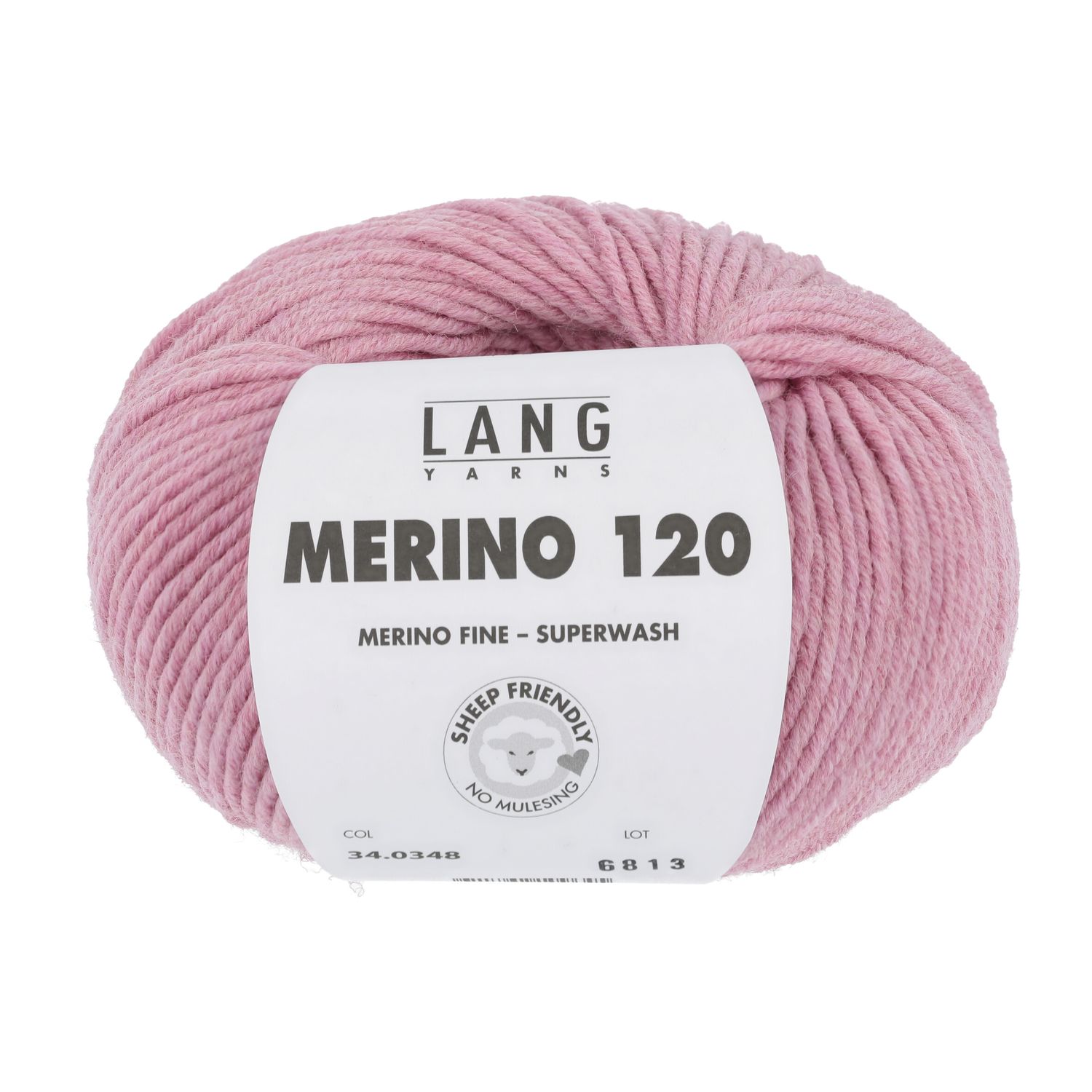 Lang Yarns Merino 120 | 0348 roze melange