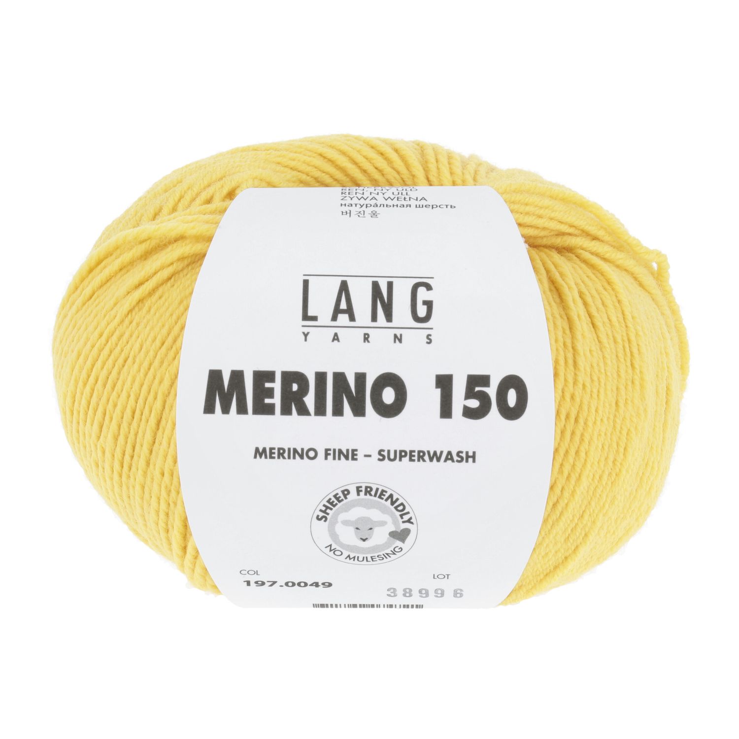 Lang Yarns Merino 150 | 0049 goud geel