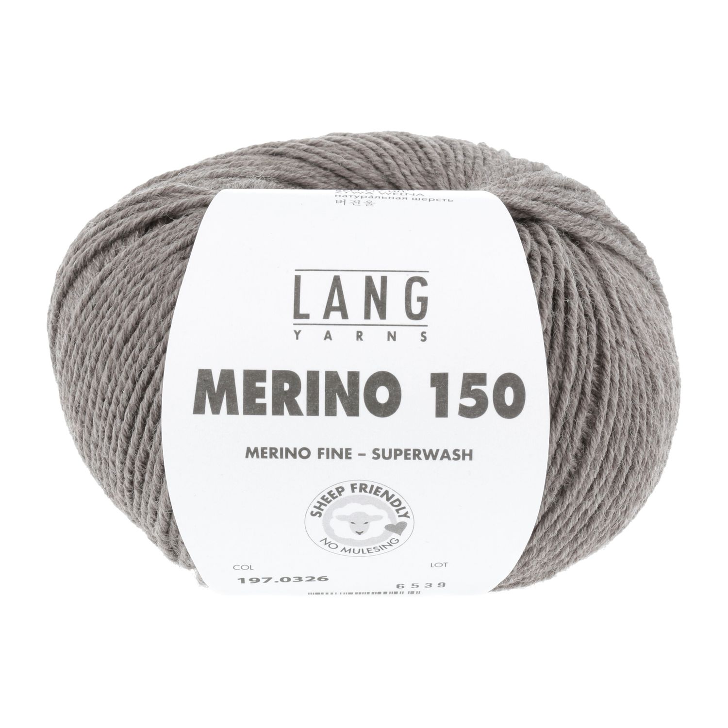 Lang Yarns Merino 150 | 0326 donker beige melange