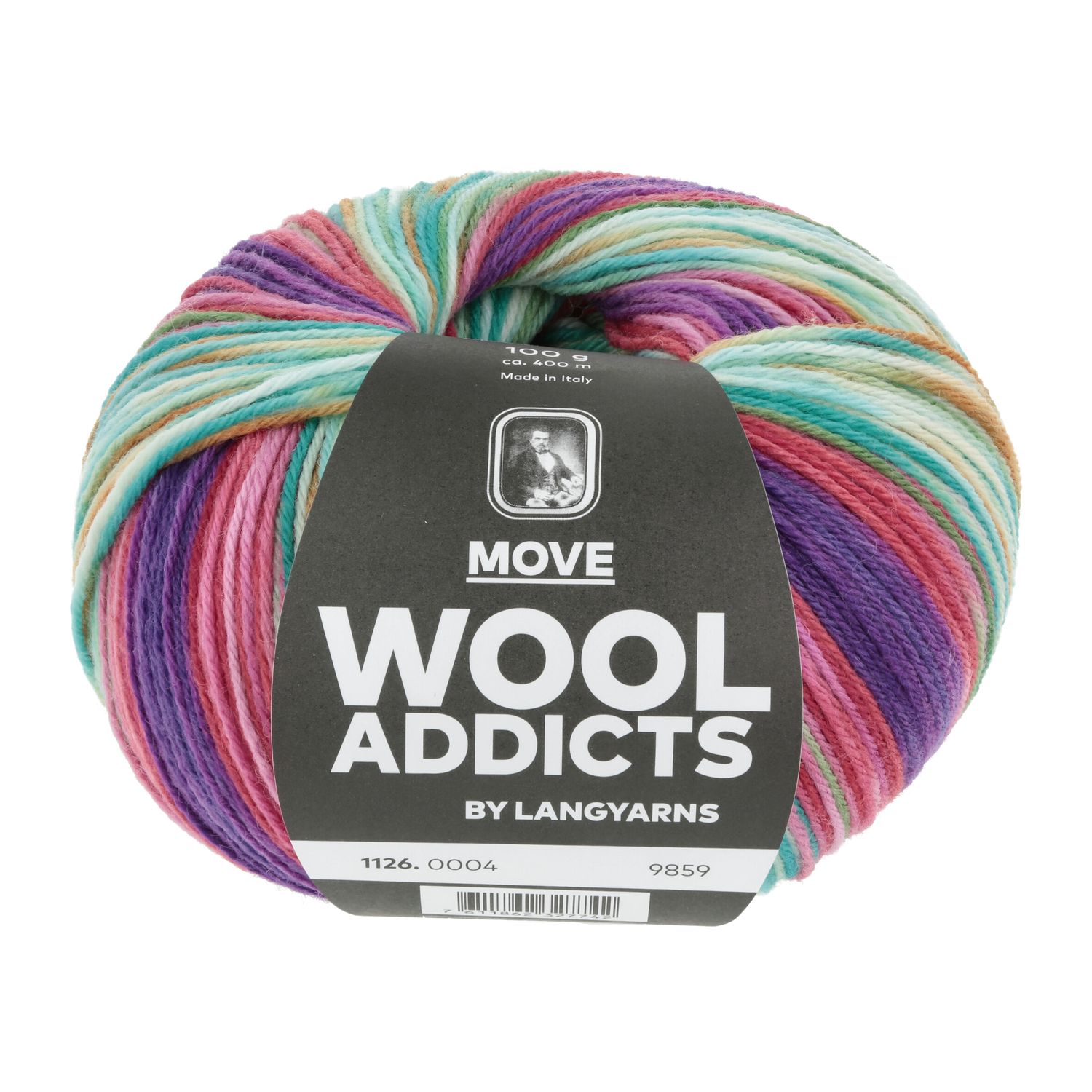 Lang Yarns Move | 0004 paars/roze/turquoise
