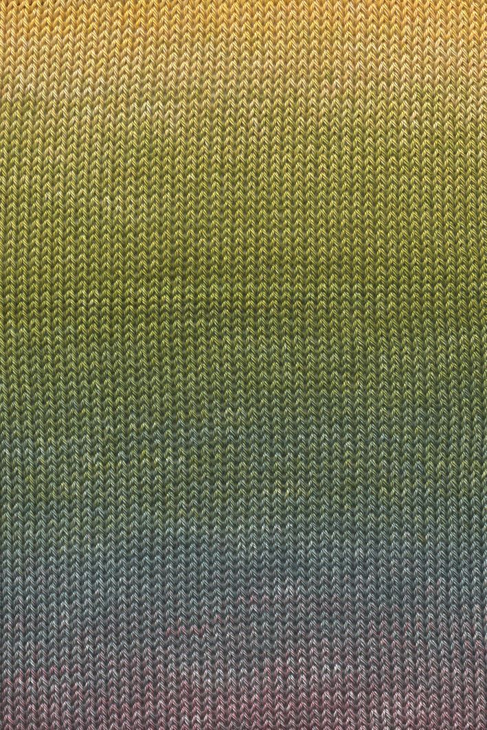 Lang Yarns Quattro Degradé | 0007 geel/groen/oudroze