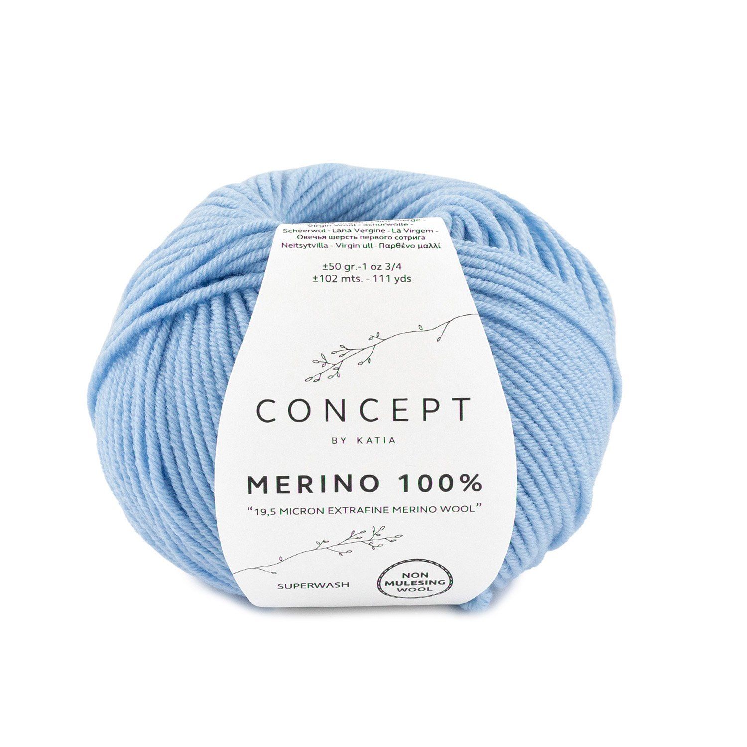Merino 100% | 08 Hemels blauw
