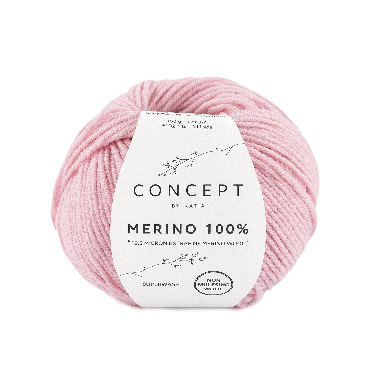 Merino 100% | 7 Zeer licht roze